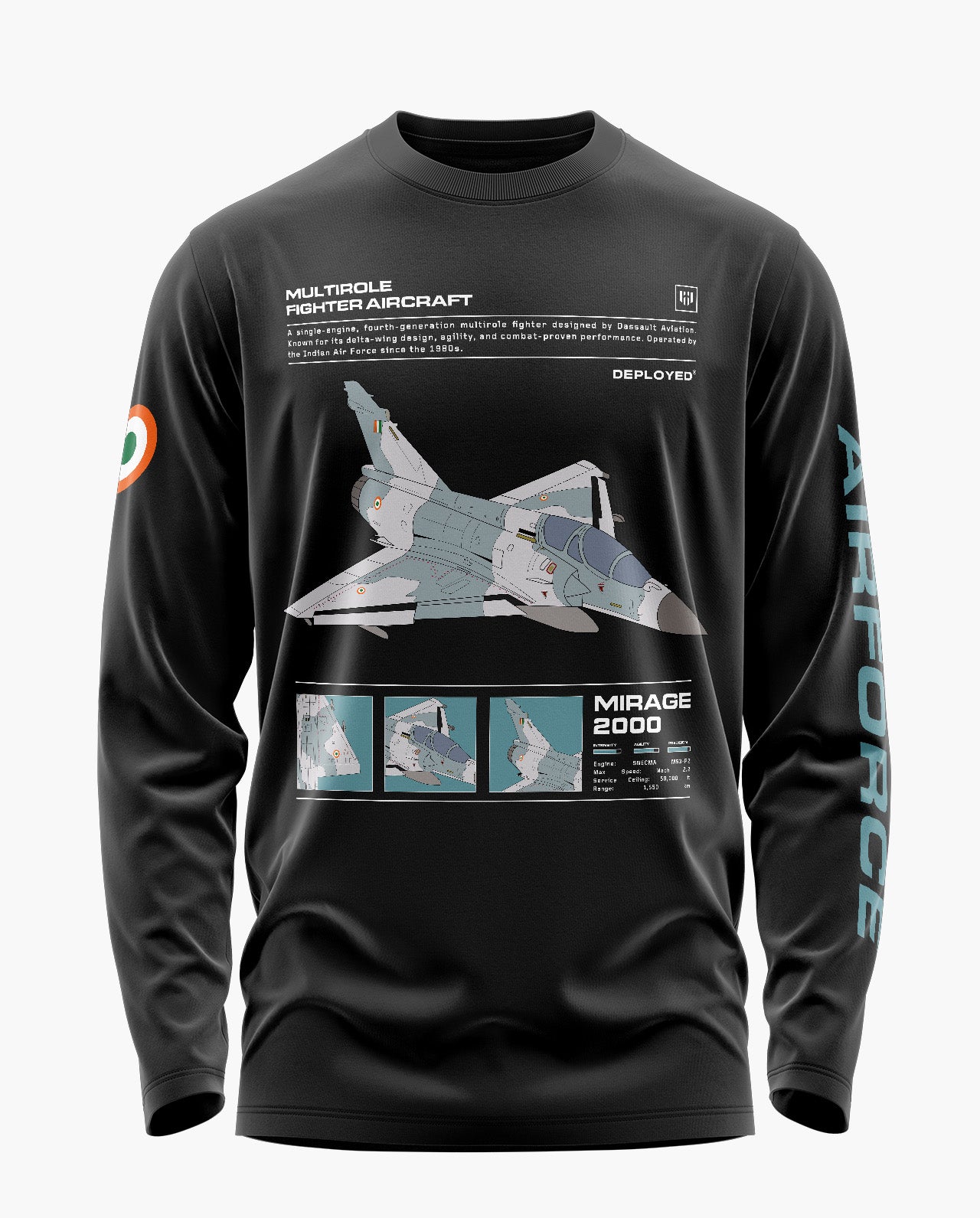 Mirage 2000 Signature Luxesoft Cotton Full Sleeve T-Shirt
