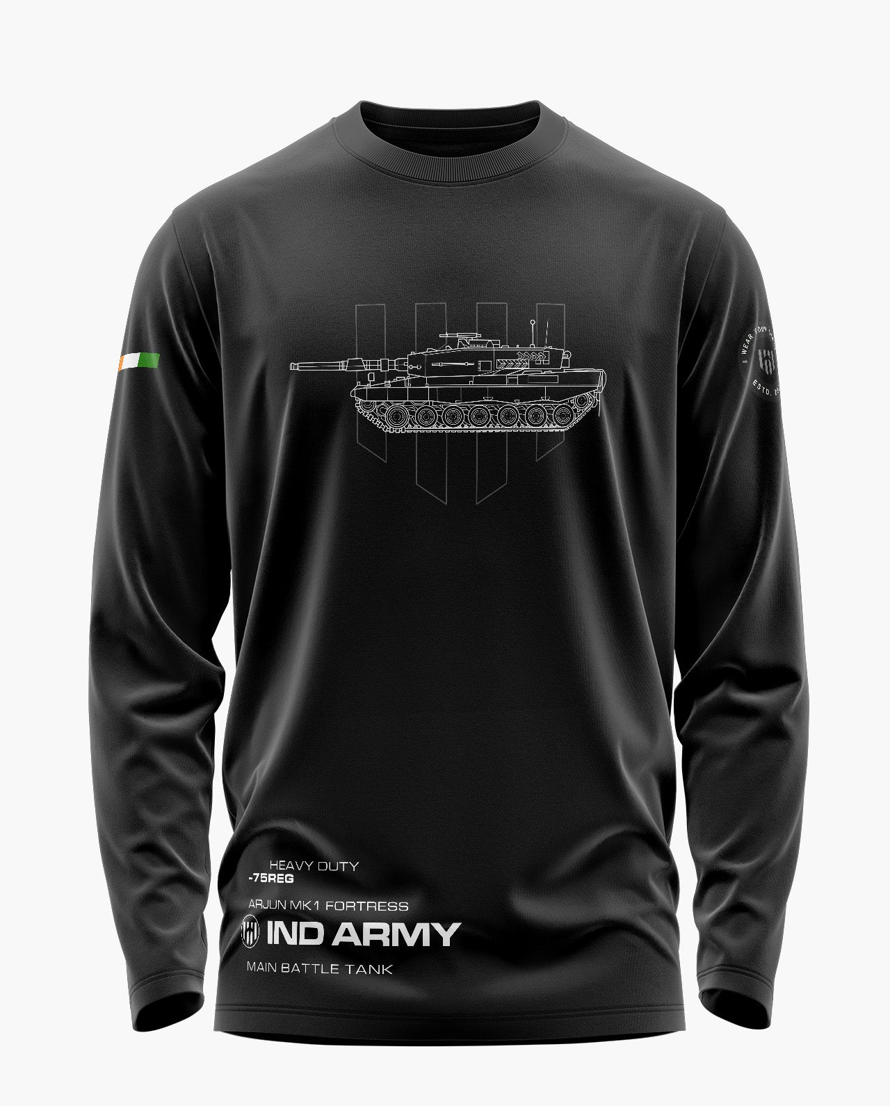 Arjun Mki Fortress Signature Luxesoft Cotton Full Sleeve T-Shirt  - CS