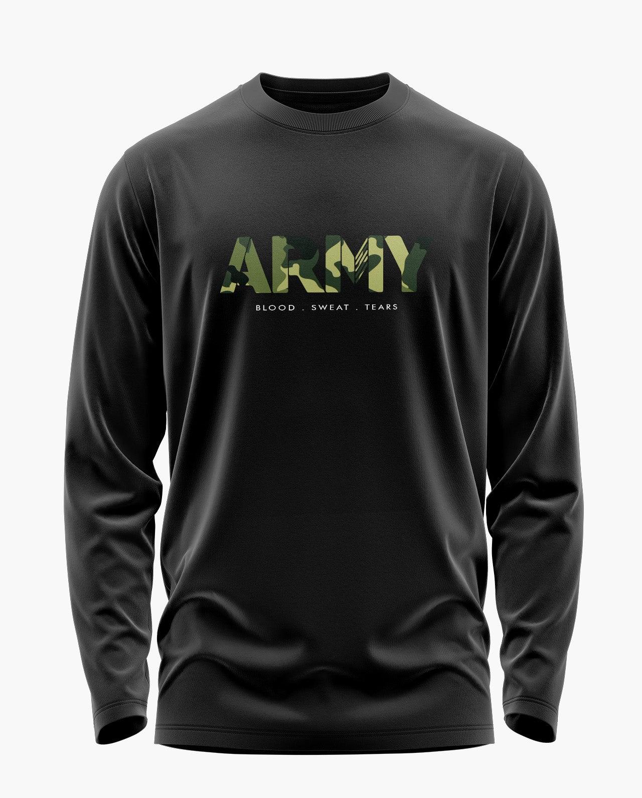 [CS] Army Camo Signature Luxesoft Cotton Full Sleeve T-Shirt
