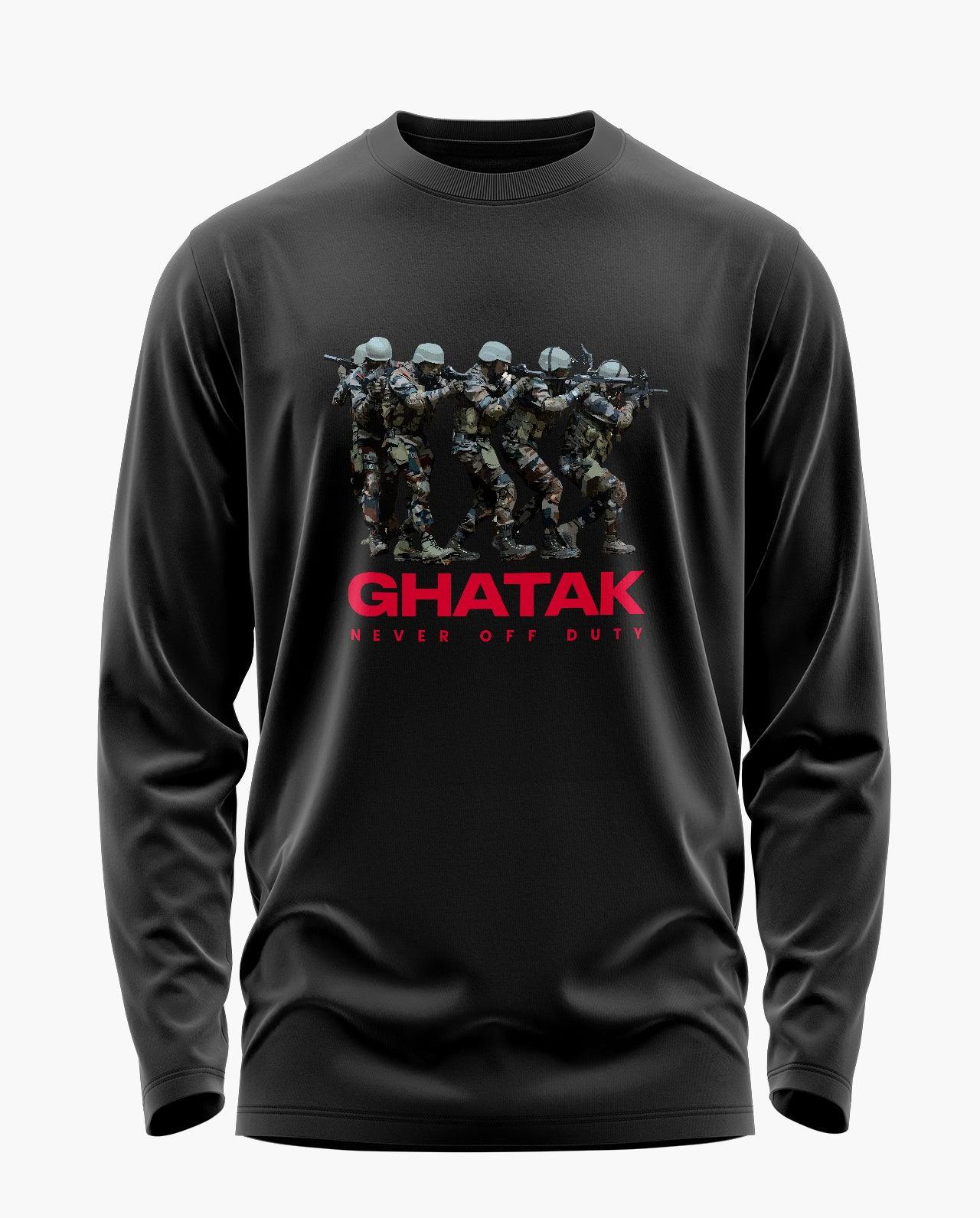 [CS] Ghatak - Never Off Duty Signature Luxesoft Cotton Full Sleeve T-Shirt