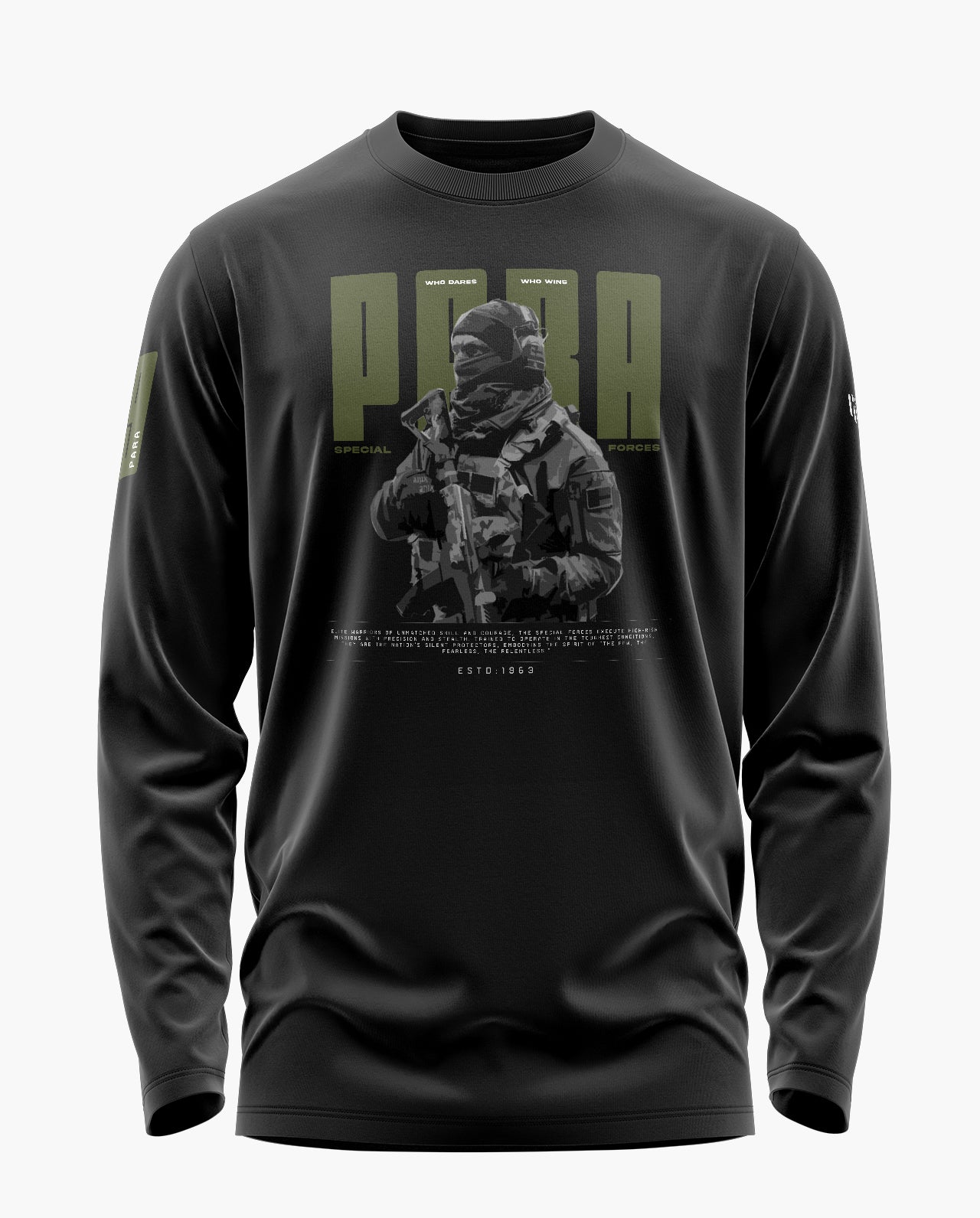 9 Para Graphic Signature Luxesoft Cotton Full Sleeve T-Shirt