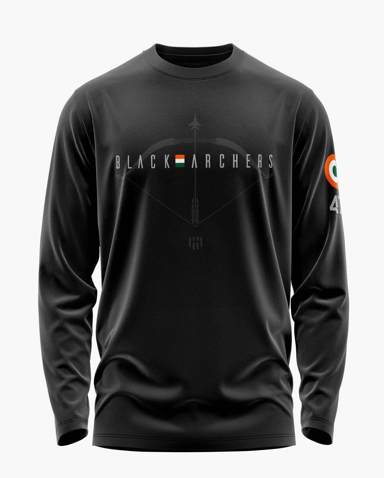 Black Archers Signature Luxesoft Cotton Full Sleeve T-Shirt - CS