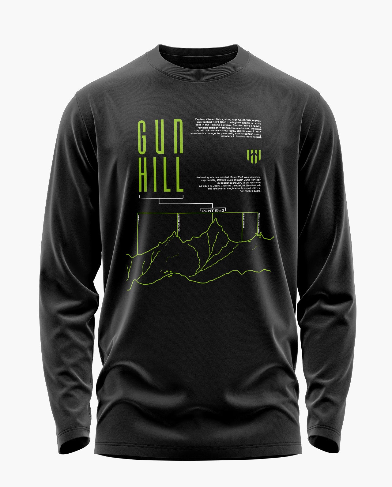 Gun Hill-Kargil Signature Luxesoft Cotton Full Sleeve T-Shirt