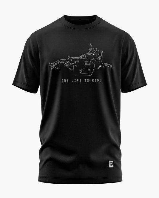 ONE LIFE TO RIDE Signature LuxeSoft Cotton T-Shirt