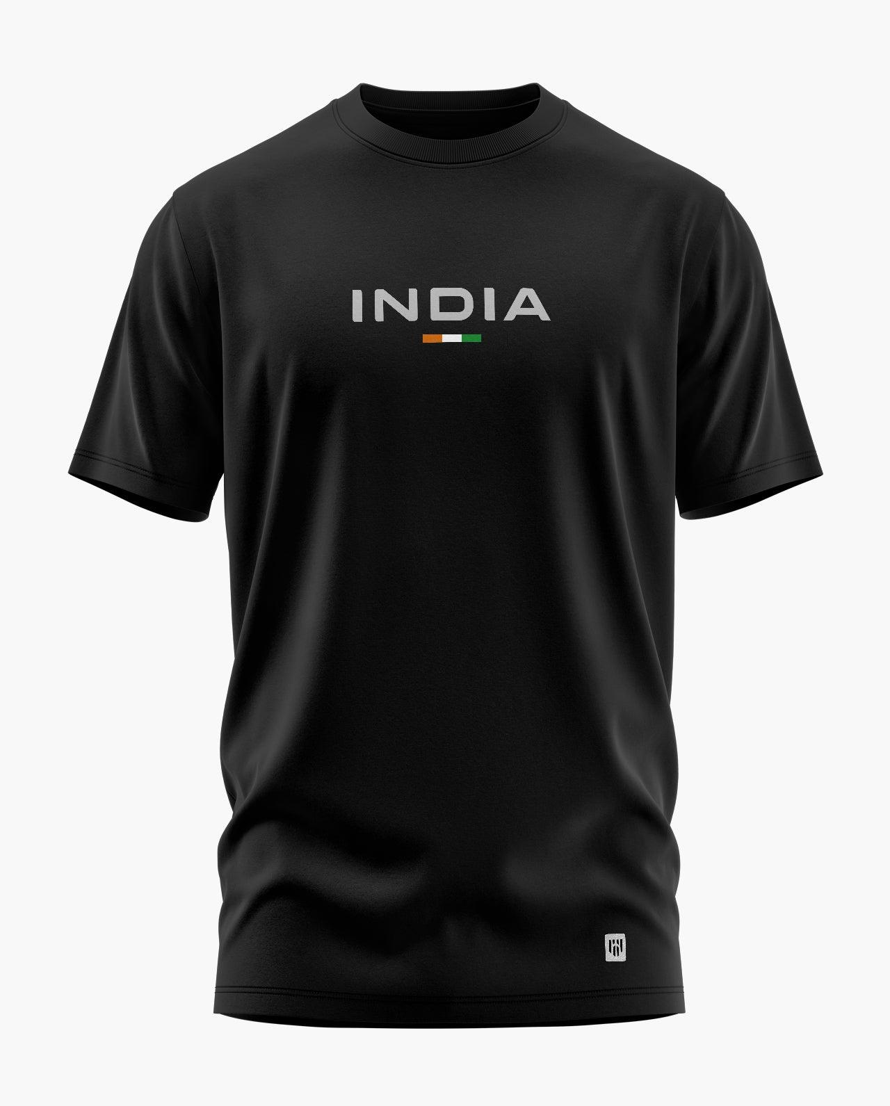 [CS] India Tricolour Signature LuxeSoft Cotton T-Shirt