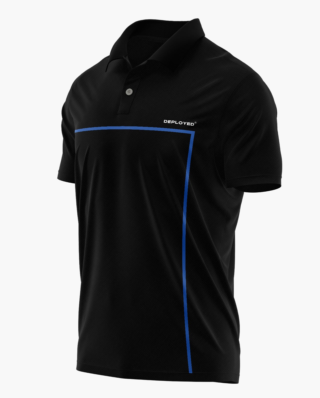 Deployed Azure Stripes Polo T-Shirt