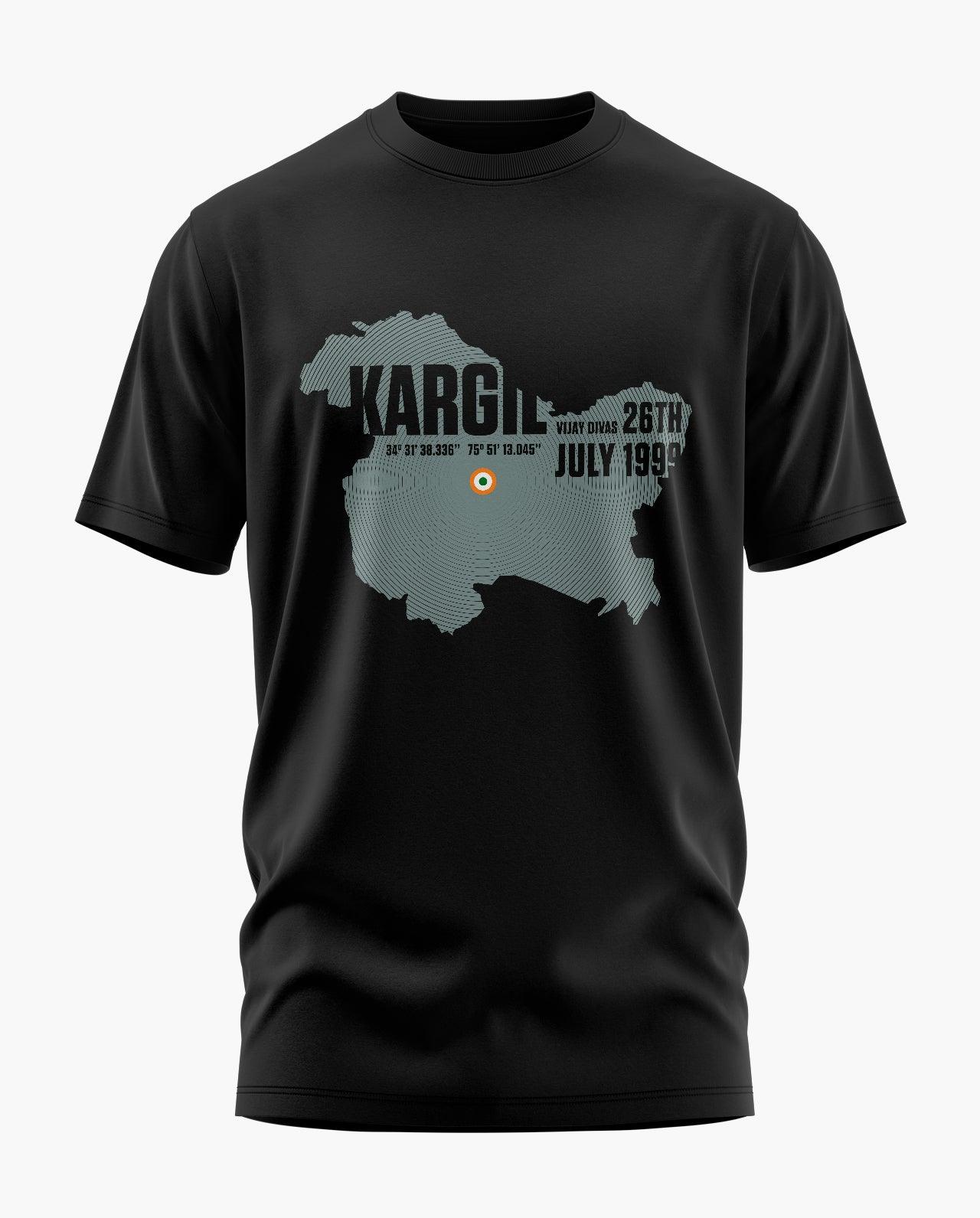 Kargil Map Signature LuxeSoft Cotton T-Shirt - CS