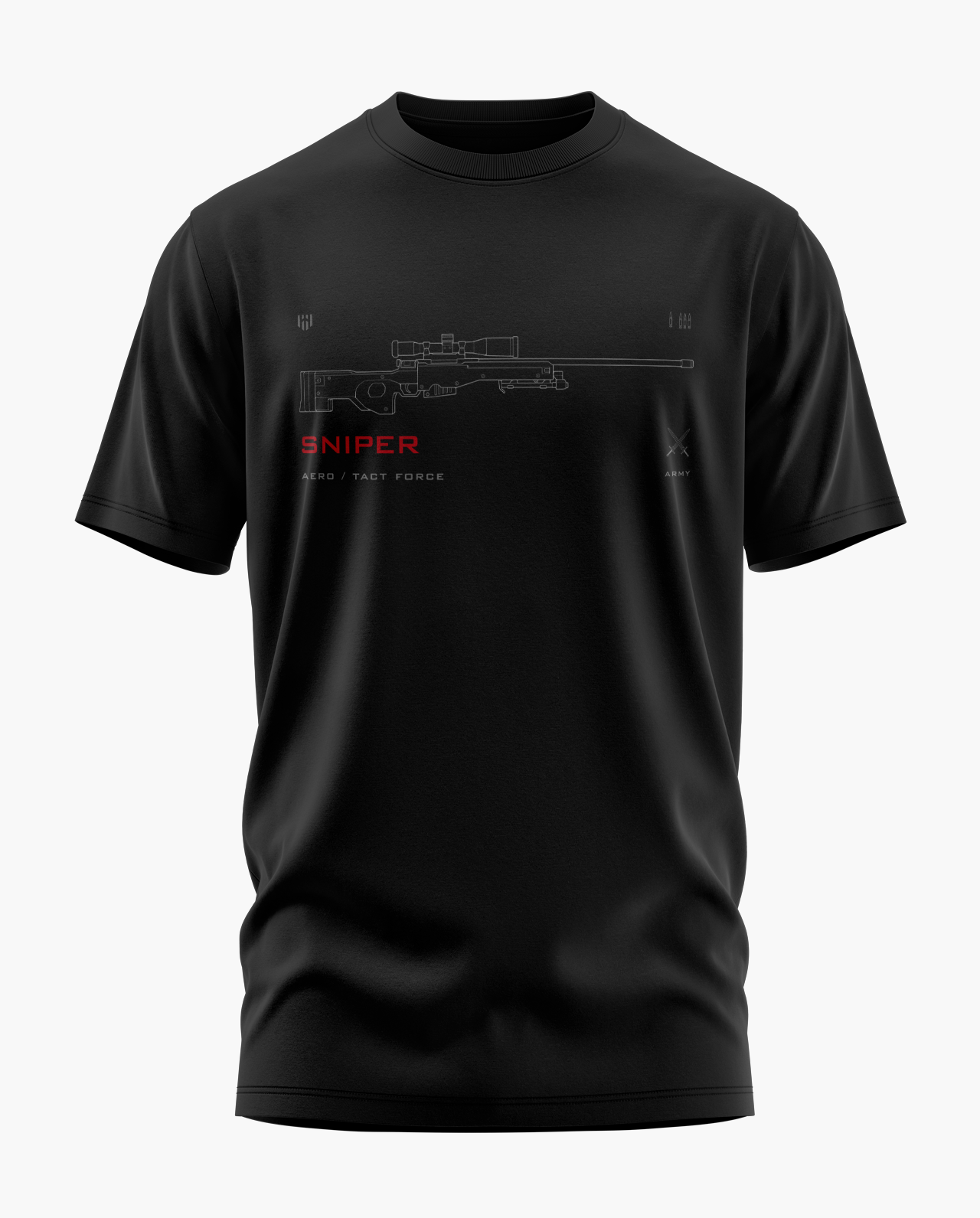 Deployed SNIPER Signature LuxeSoft Cotton T-Shirt