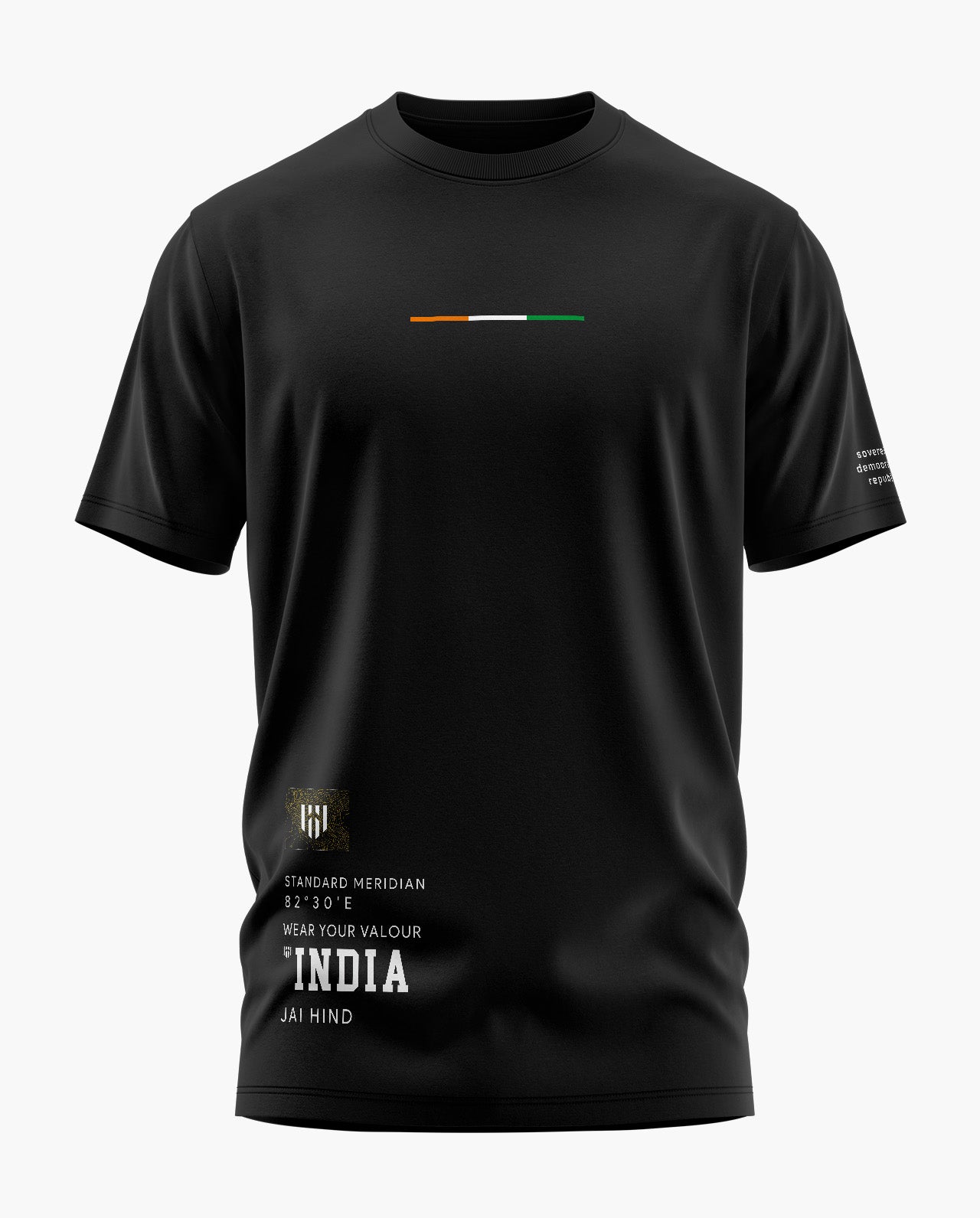 INDIA SOVEREIGN Signature LuxeSoft Cotton T-Shirt