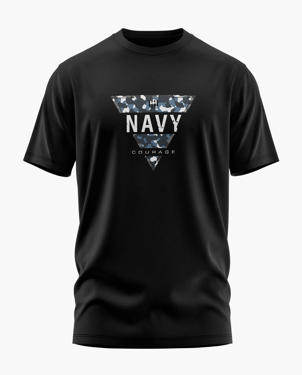 Navy Courage Signature LuxeSoft Cotton T-Shirt - CS