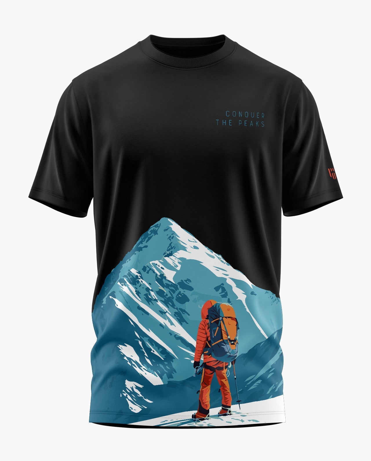 CONQUER THE PEAKS Signature LuxeSoft Cotton T-Shirt  - CS
