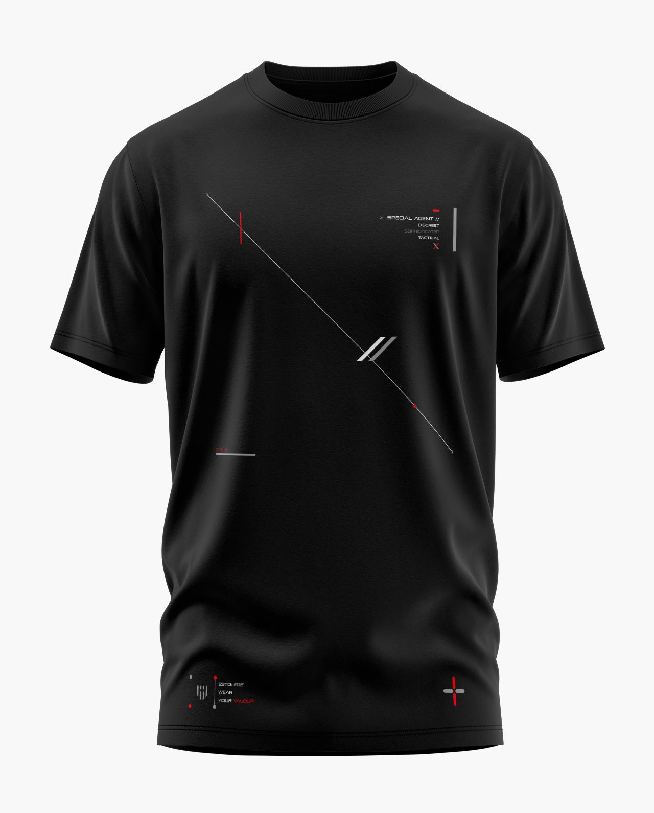 SPECIAL AGENT-DISCREET Signature LuxeSoft Cotton T-Shirt