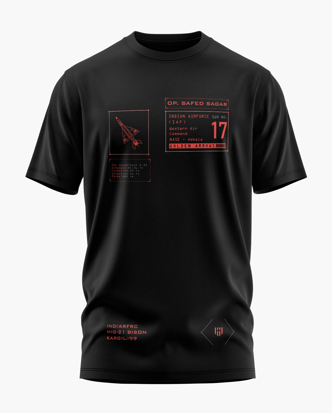 MIG 21 OP SAFED SAGAR Signature LuxeSoft Cotton T-Shirt