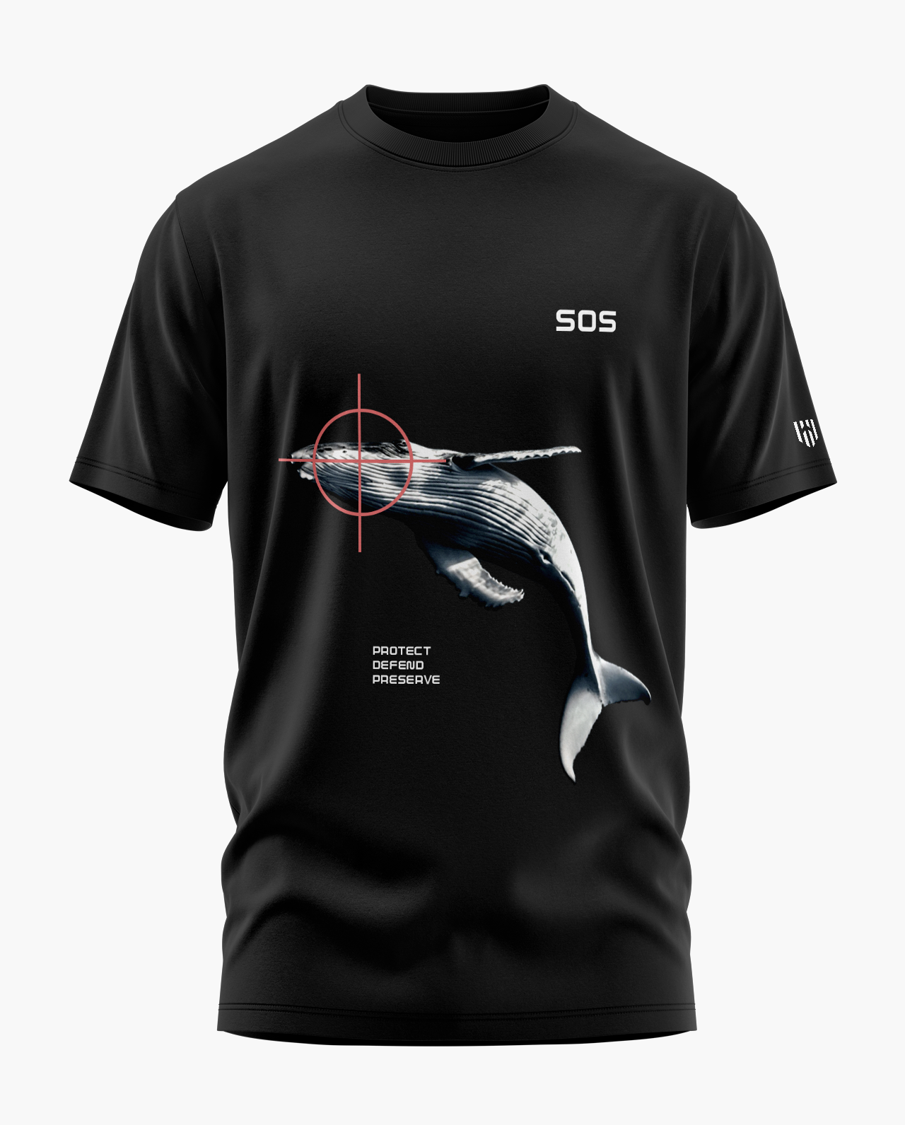 WHALE CRY SOS Signature LuxeSoft Cotton T-Shirt