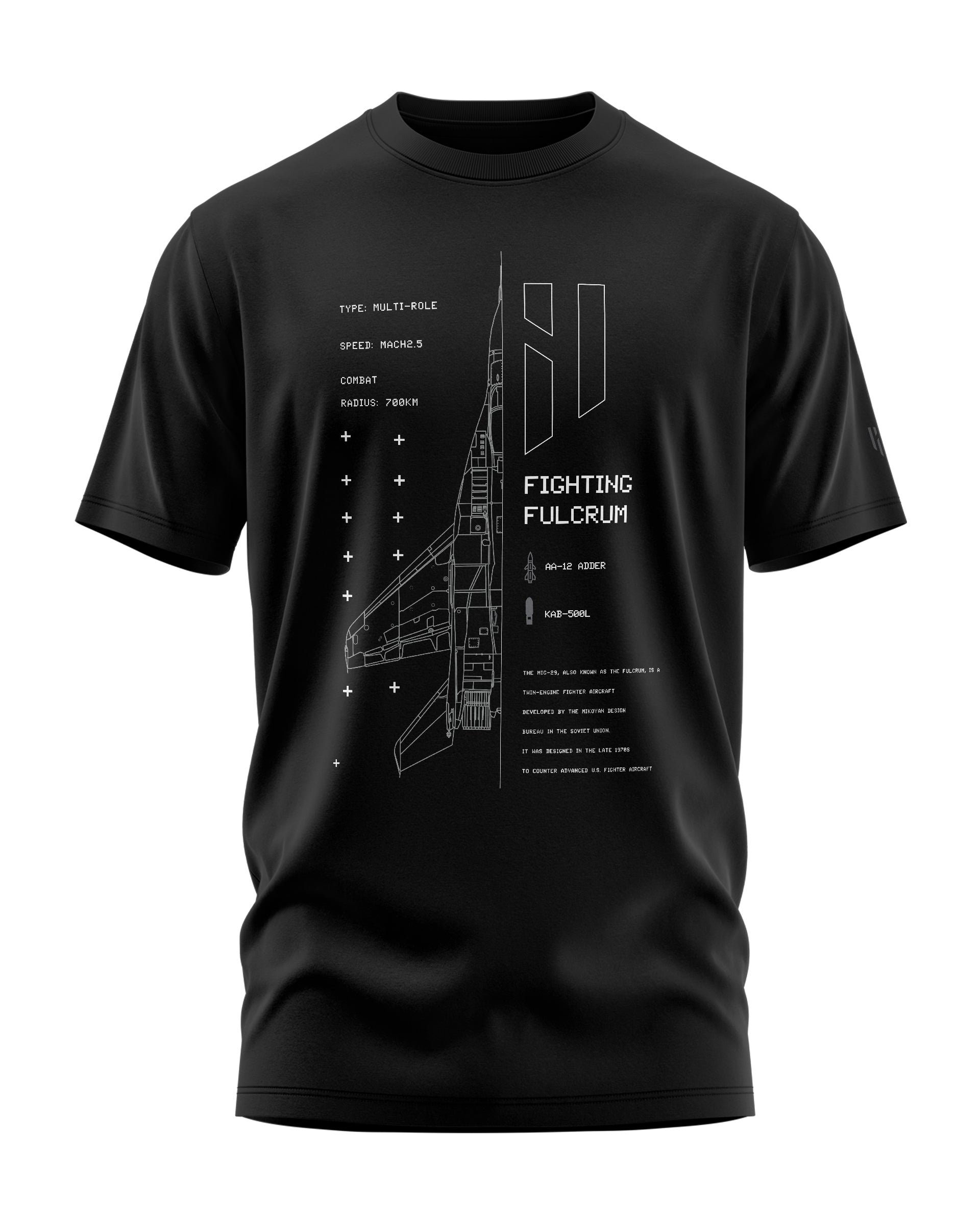 Airforce Fighting Fulcrum LuxeSoft Cotton T-Shirt