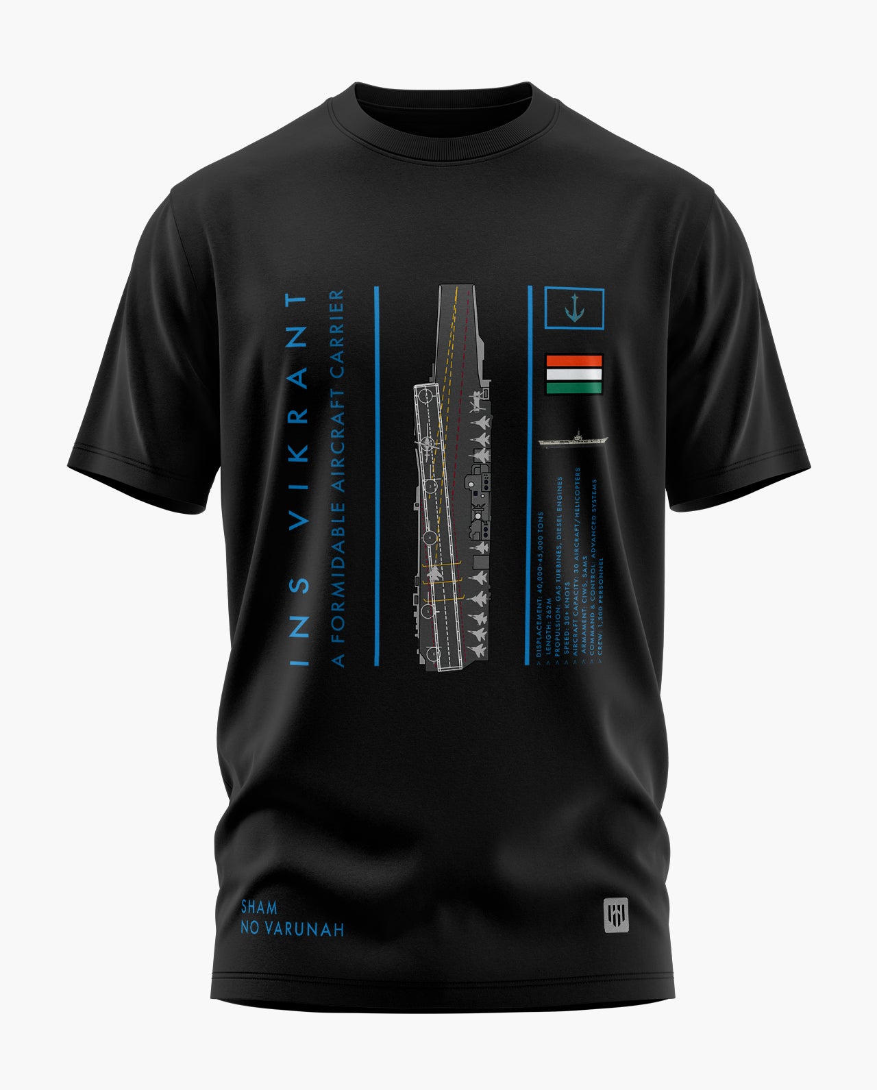 INS VIKRANT PRIDE Signature LuxeSoft Cotton T-Shirt