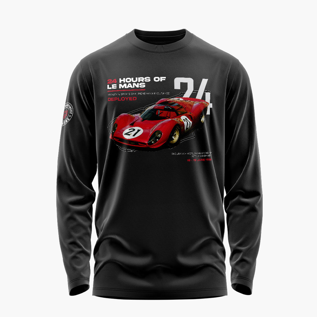Red Circuit Carnage Signature Luxesoft Cotton Full Sleeve T-Shirt