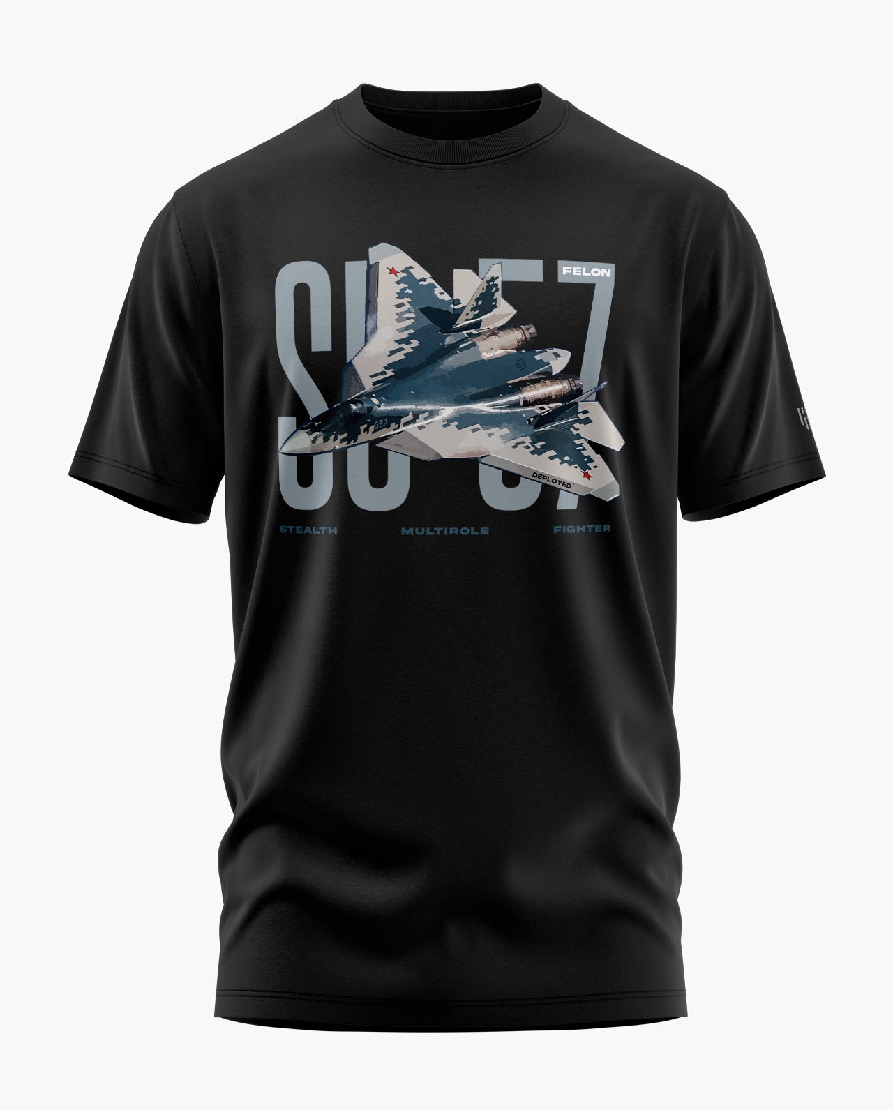 SU-57 Elegance Signature LuxeSoft Cotton T-Shirt