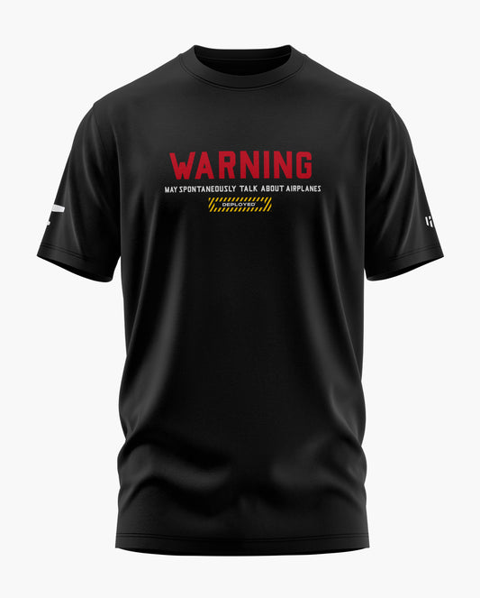 Warning Avgeek Signature LuxeSoft Cotton T-Shirt