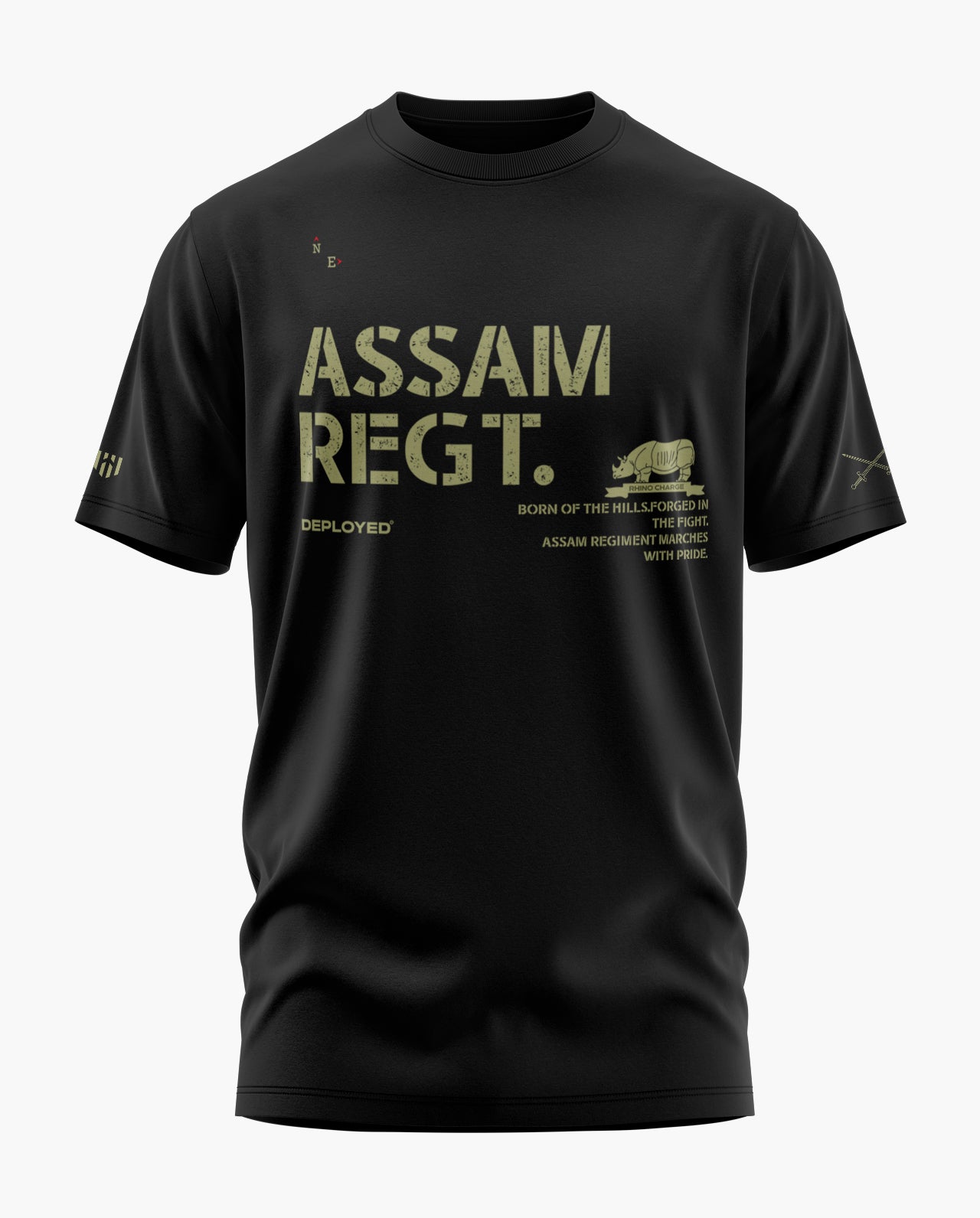 North East Assam Regt Signature LuxeSoft Cotton T-Shirt
