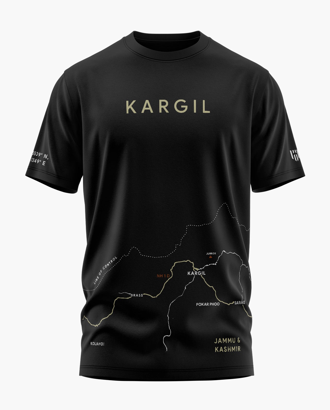 KARGIL NH 1 D MAP Signature LuxeSoft Cotton T-Shirt
