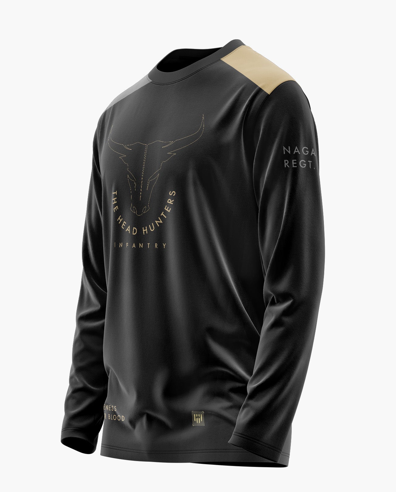 THE HEAD HUNTERS-NAGA REGT. Signature Luxesoft Cotton Full Sleeve T-Shirt