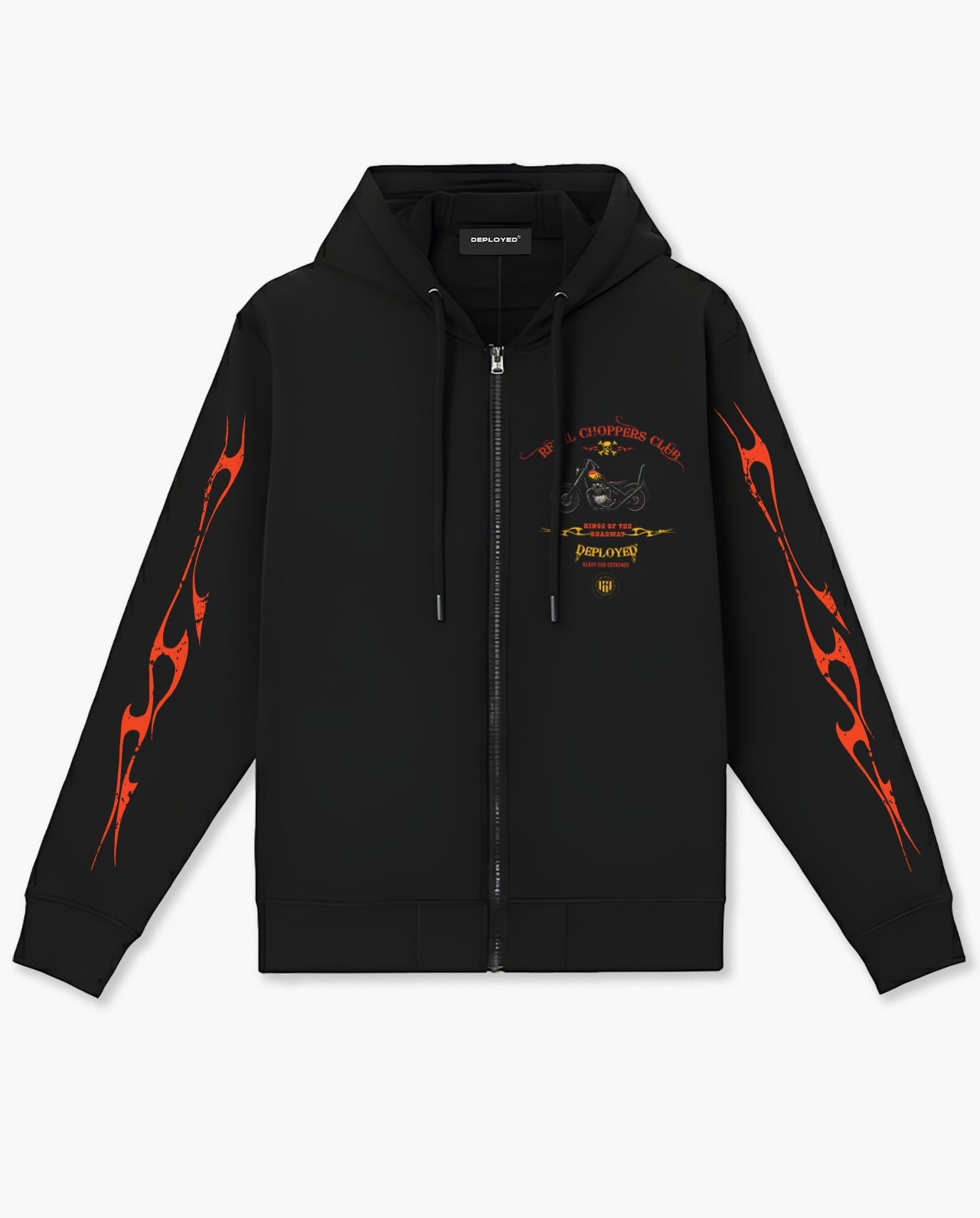 REBEL CHOPPERS CLUB ZIPPER HOODIE - CS