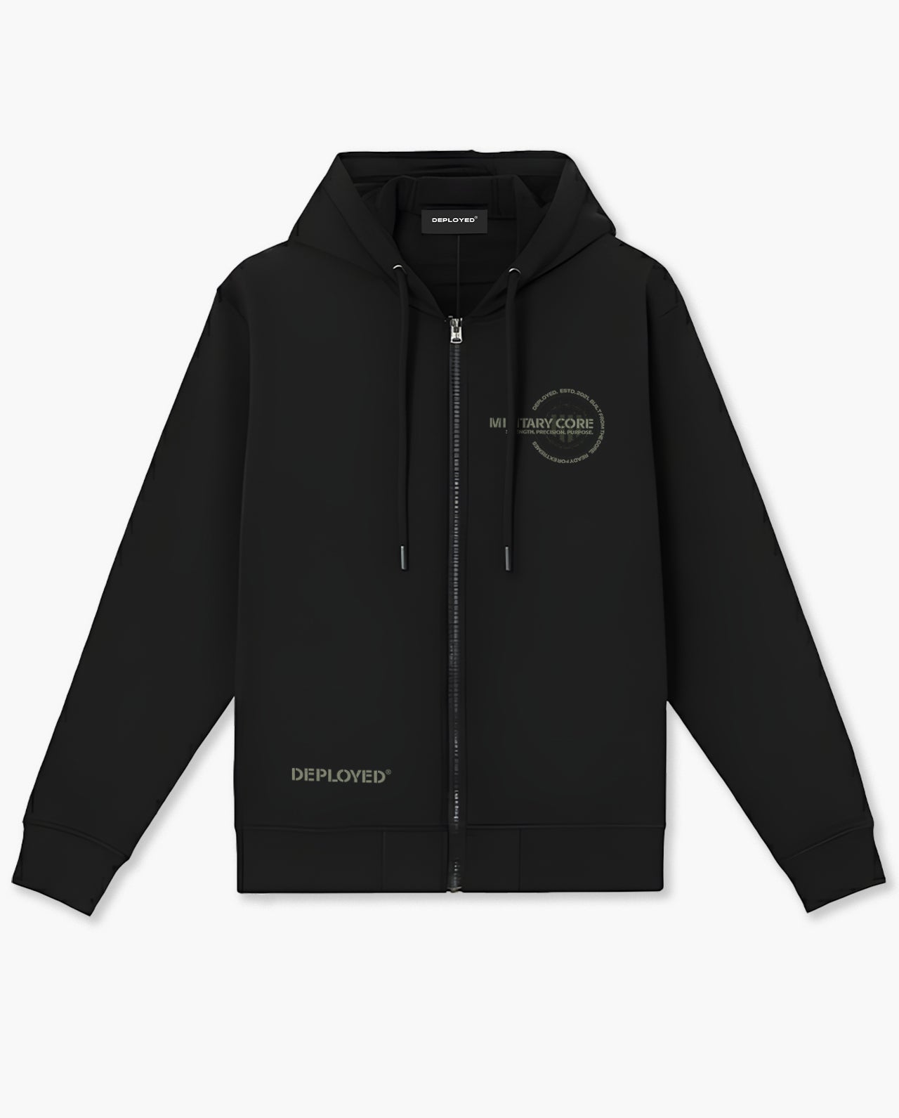 MILITARY CORE ZIPPER HOODIE