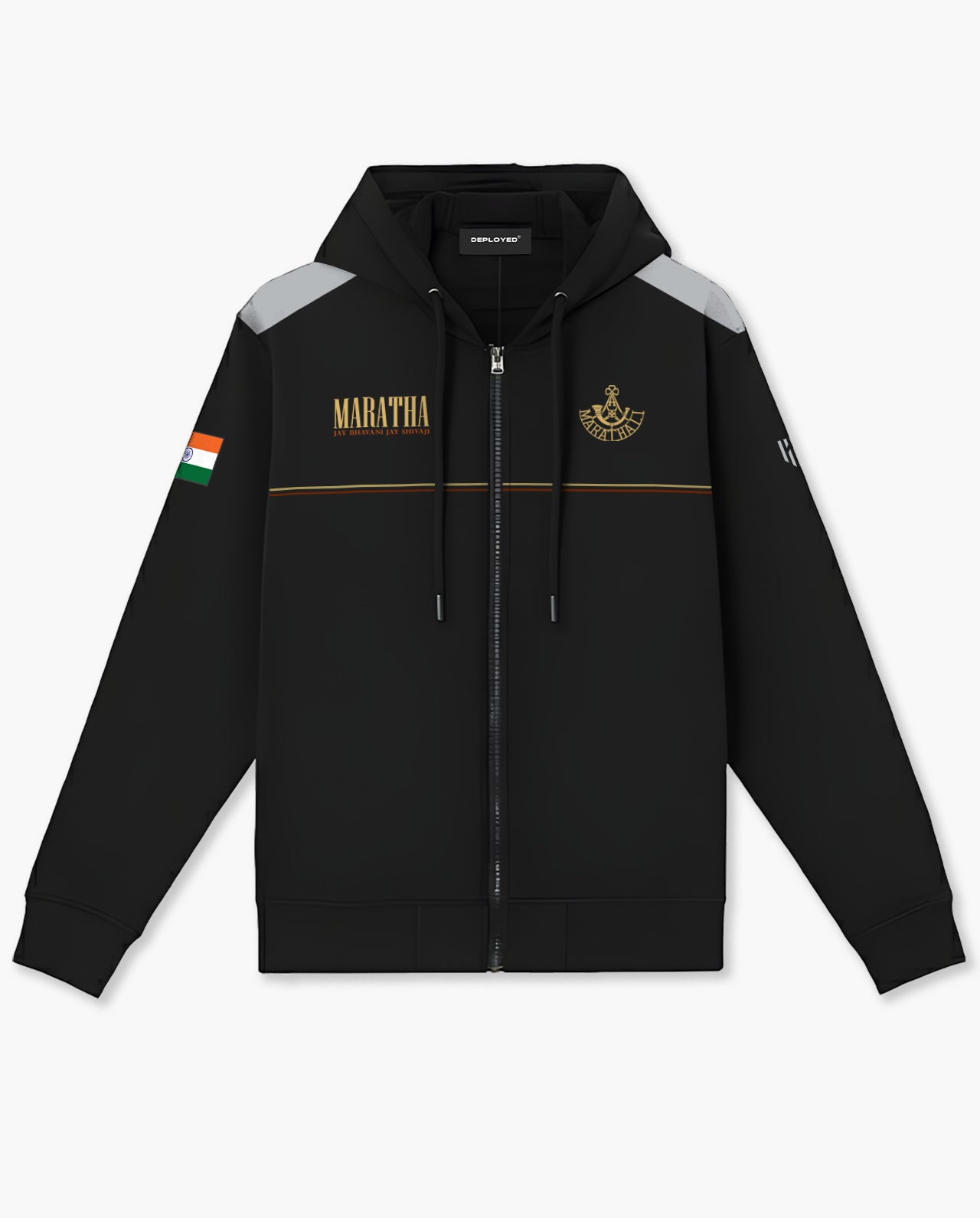 Maratha Regiment Zipper Hoodie