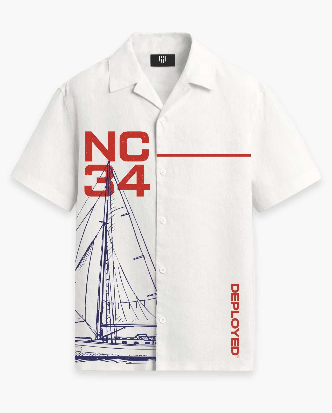 Marine Supply Half Sleeve Linenblend Shirt