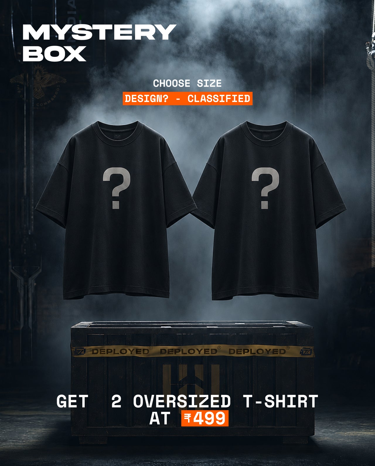 Mystery Box: Get 2 Mystery Oversized T-Shirts