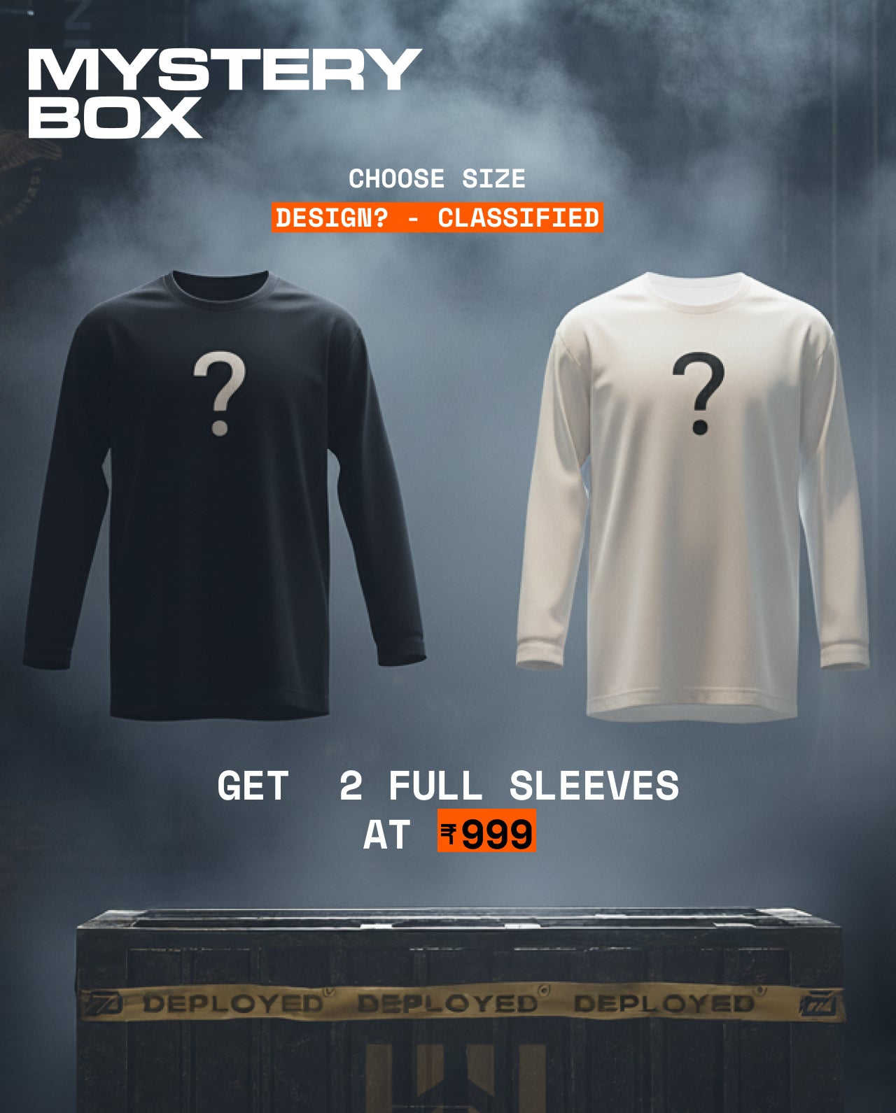 Mystery Box: Get 2 Mystery Full Sleeve T-Shirts