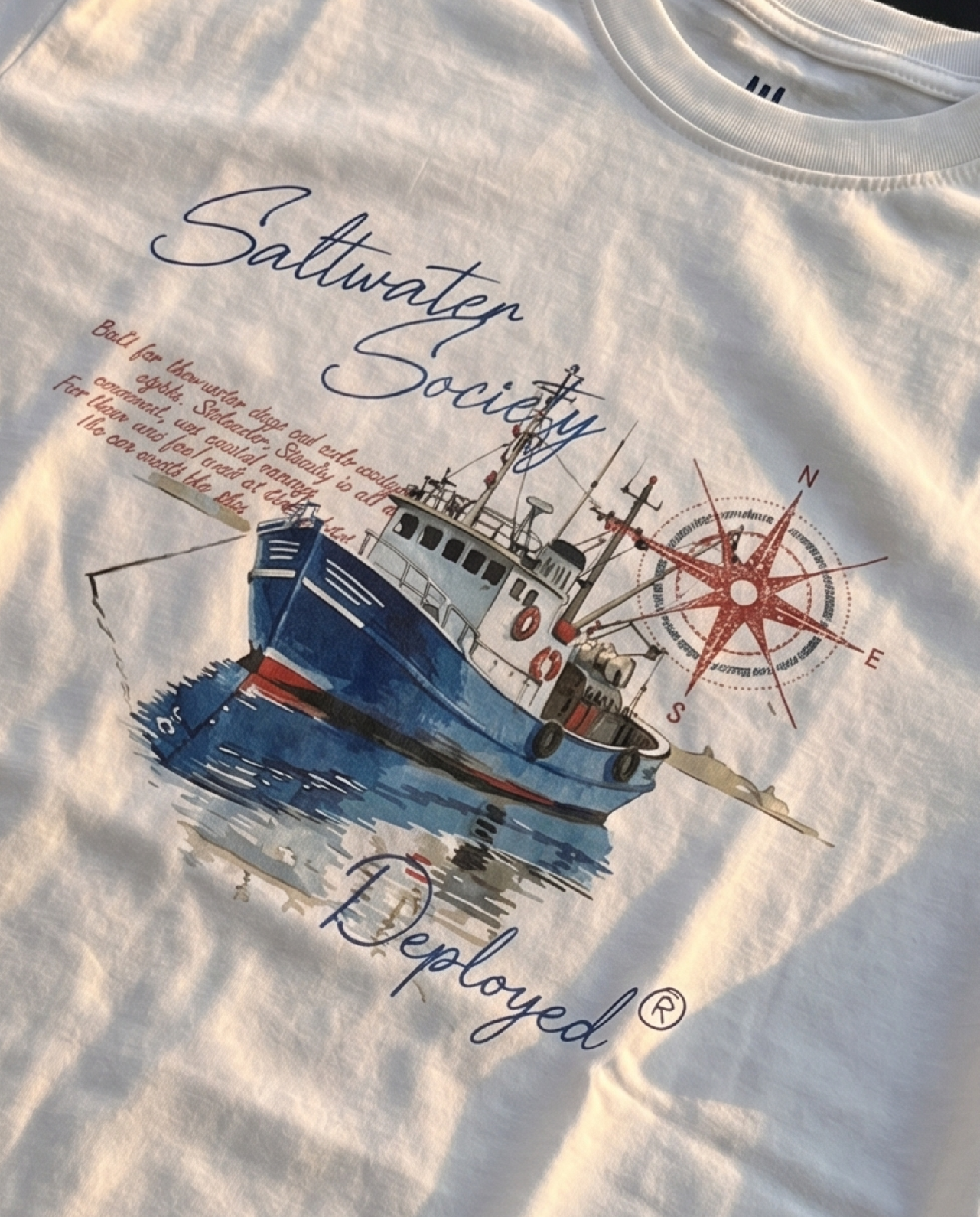 SALTWATER SOCIETY Signature LuxeSoft Cotton T-Shirt