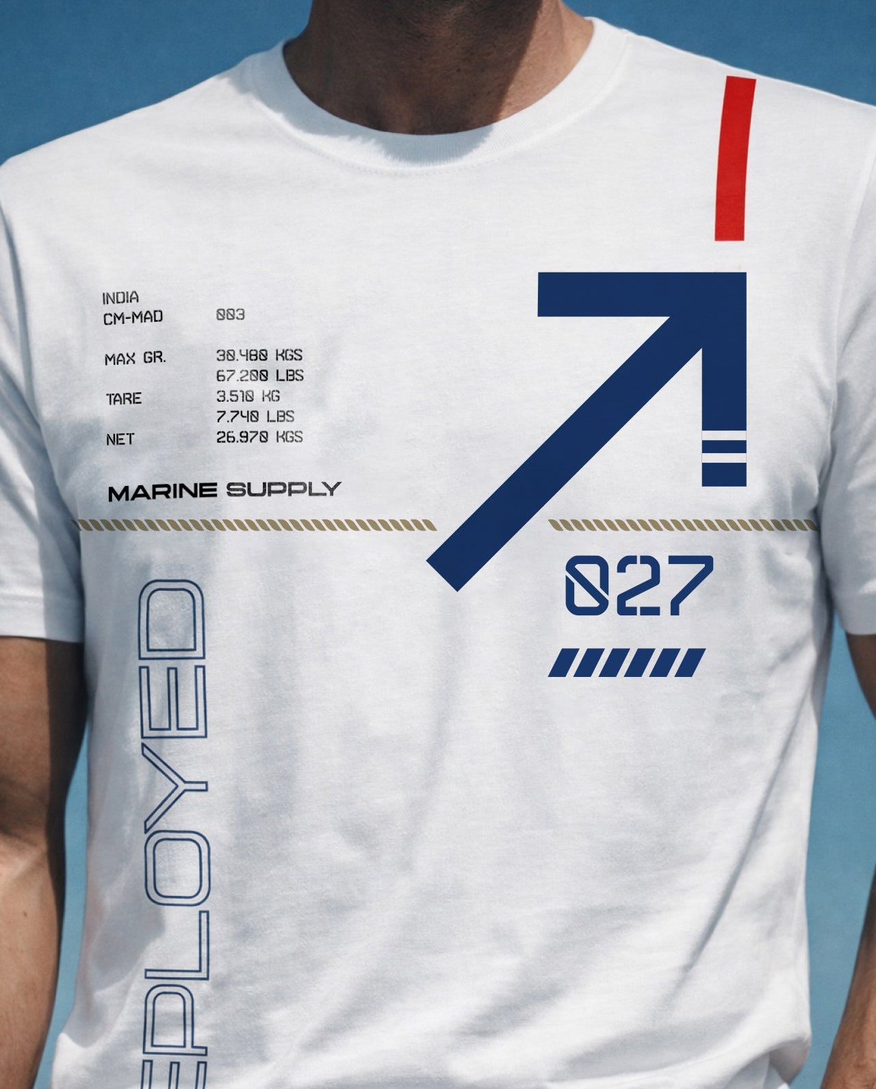 Marine 027 Signature LuxeSoft Cotton T-Shirt