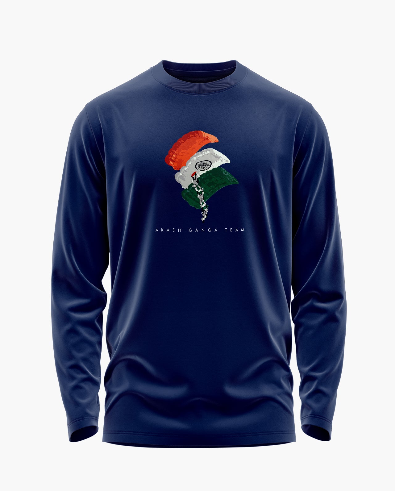 Akash Ganga Signature Luxesoft Cotton Full Sleeve T-Shirt