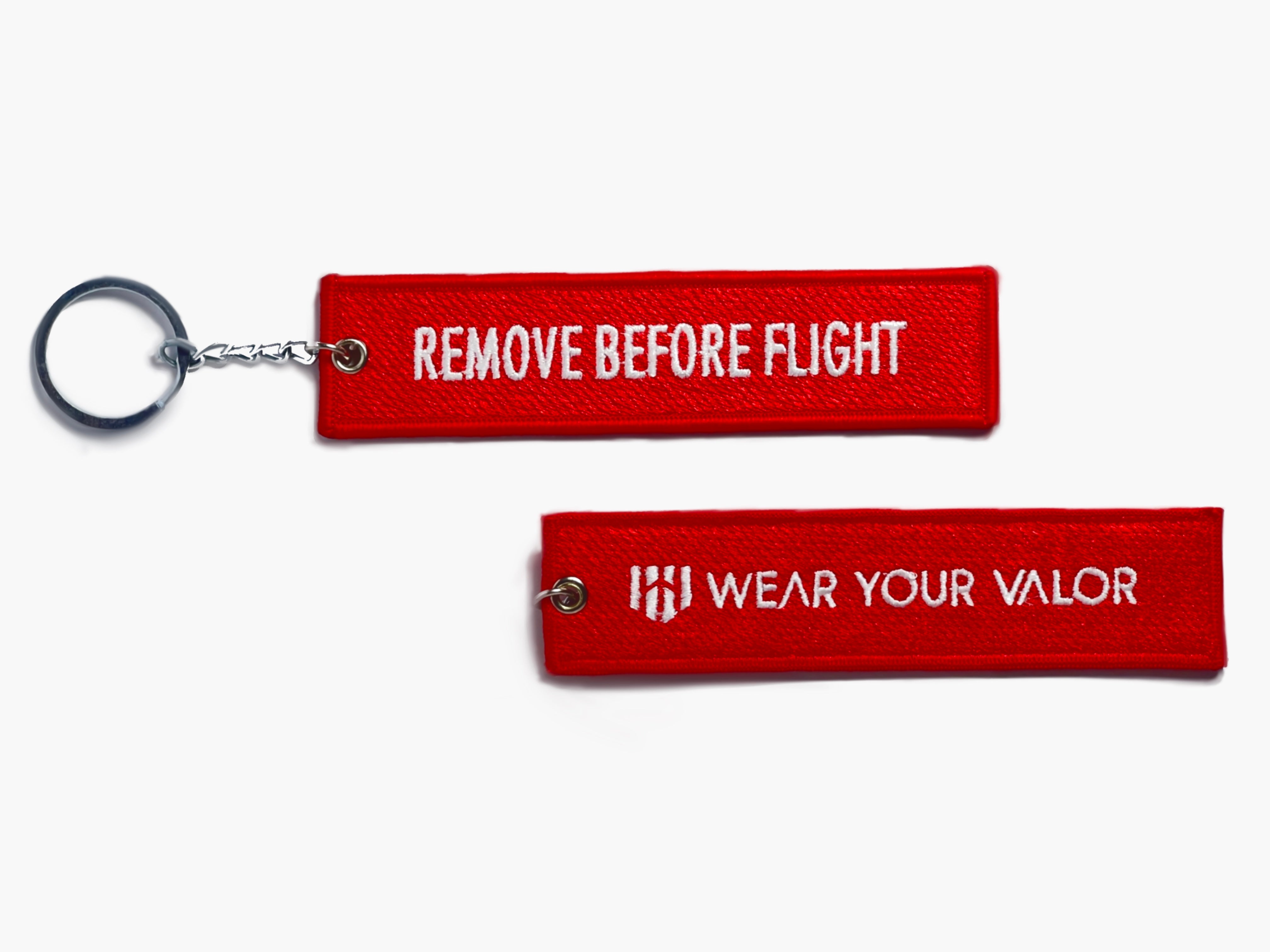 Remove Before Flight Pilot Embroidery Keychain