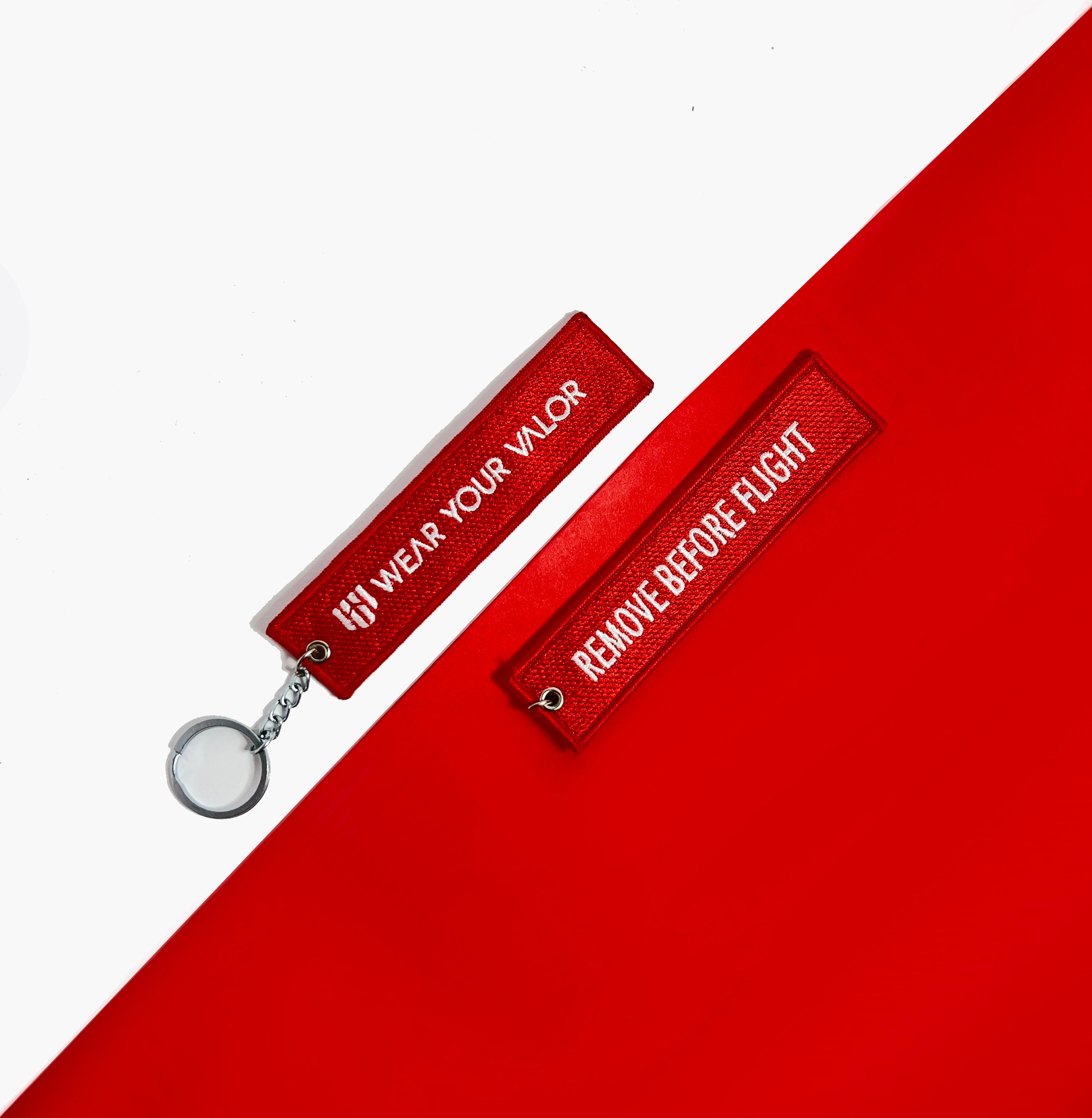 Remove Before Flight Pilot Embroidery Keychain