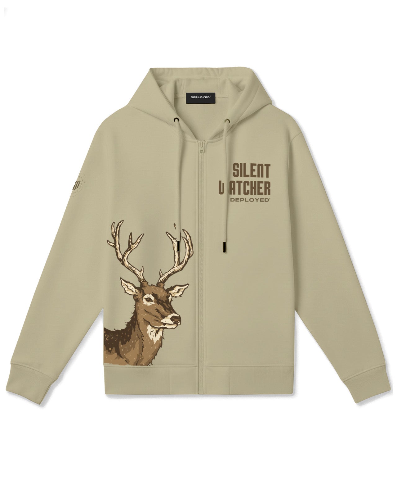 Silent Watcher Zipper Hoodie