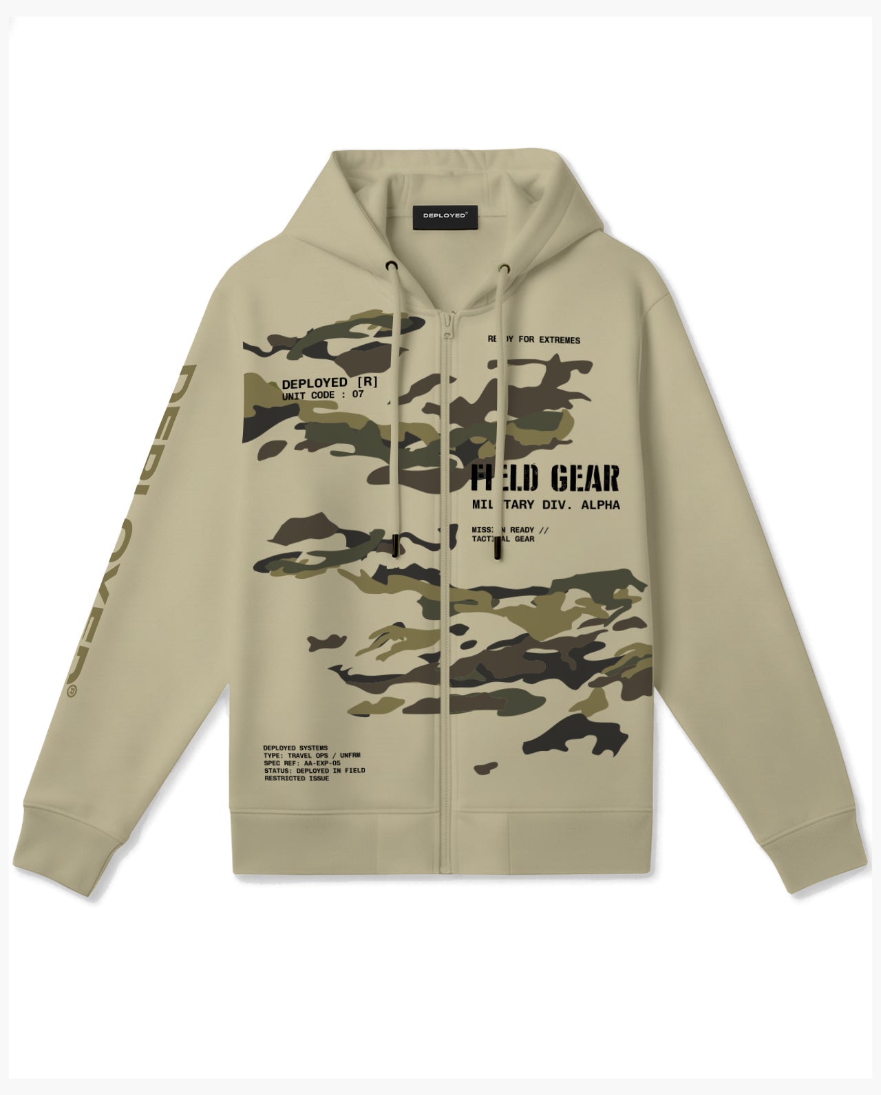 Field Gear Zipper Hoodie