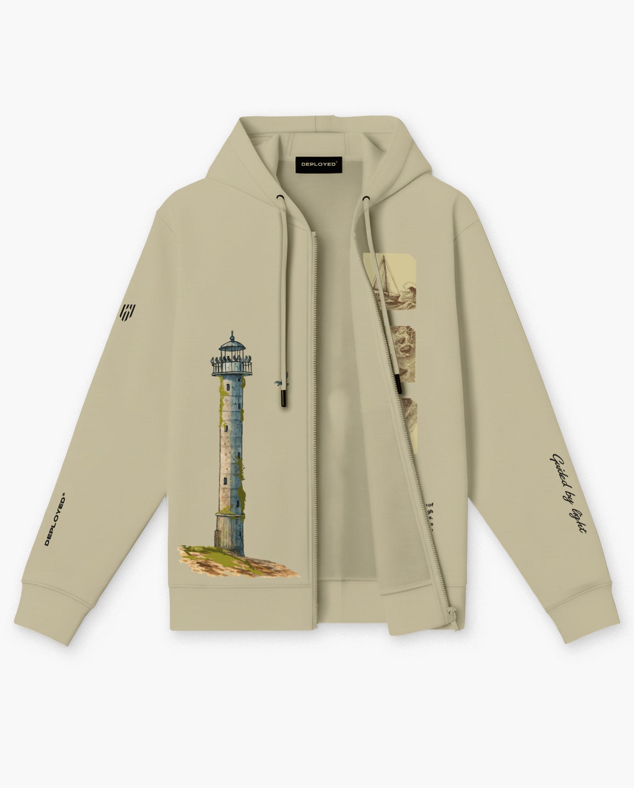 Guided By Light Zipper Hoodie