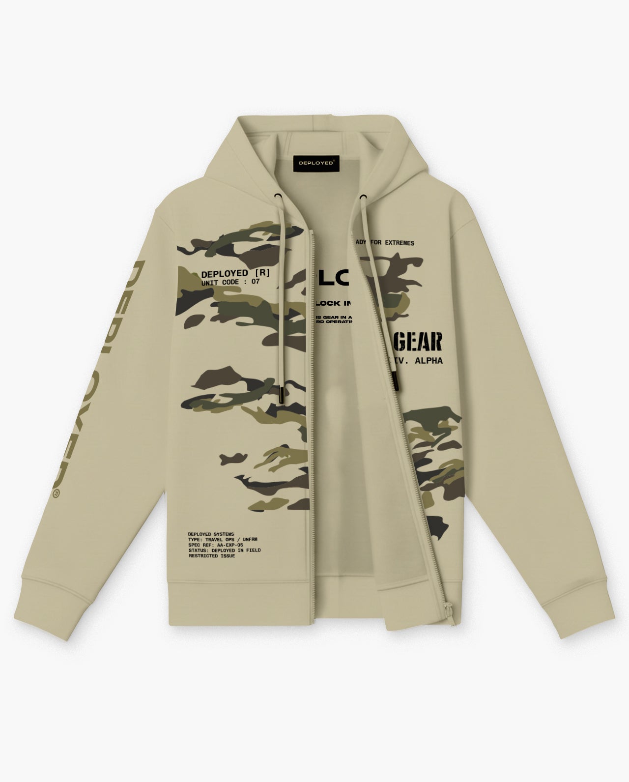 Field Gear Zipper Hoodie