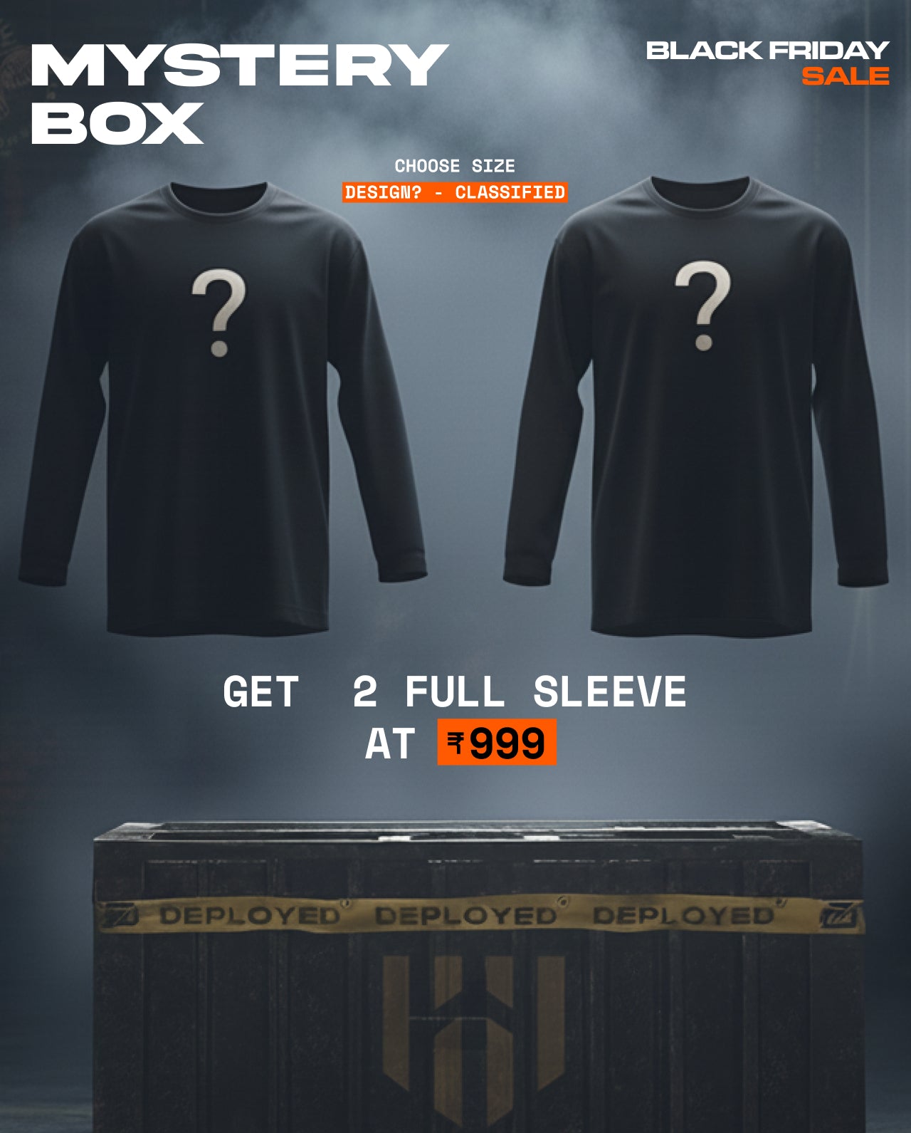 Mystery Box: Get 2 Mystery Full Sleeve T-Shirts
