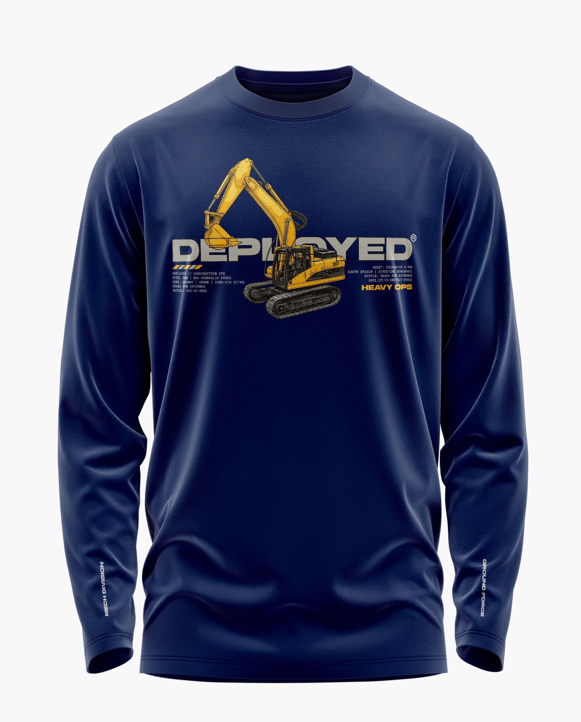 Mech Division Signature Luxesoft Cotton Full Sleeve T-Shirt