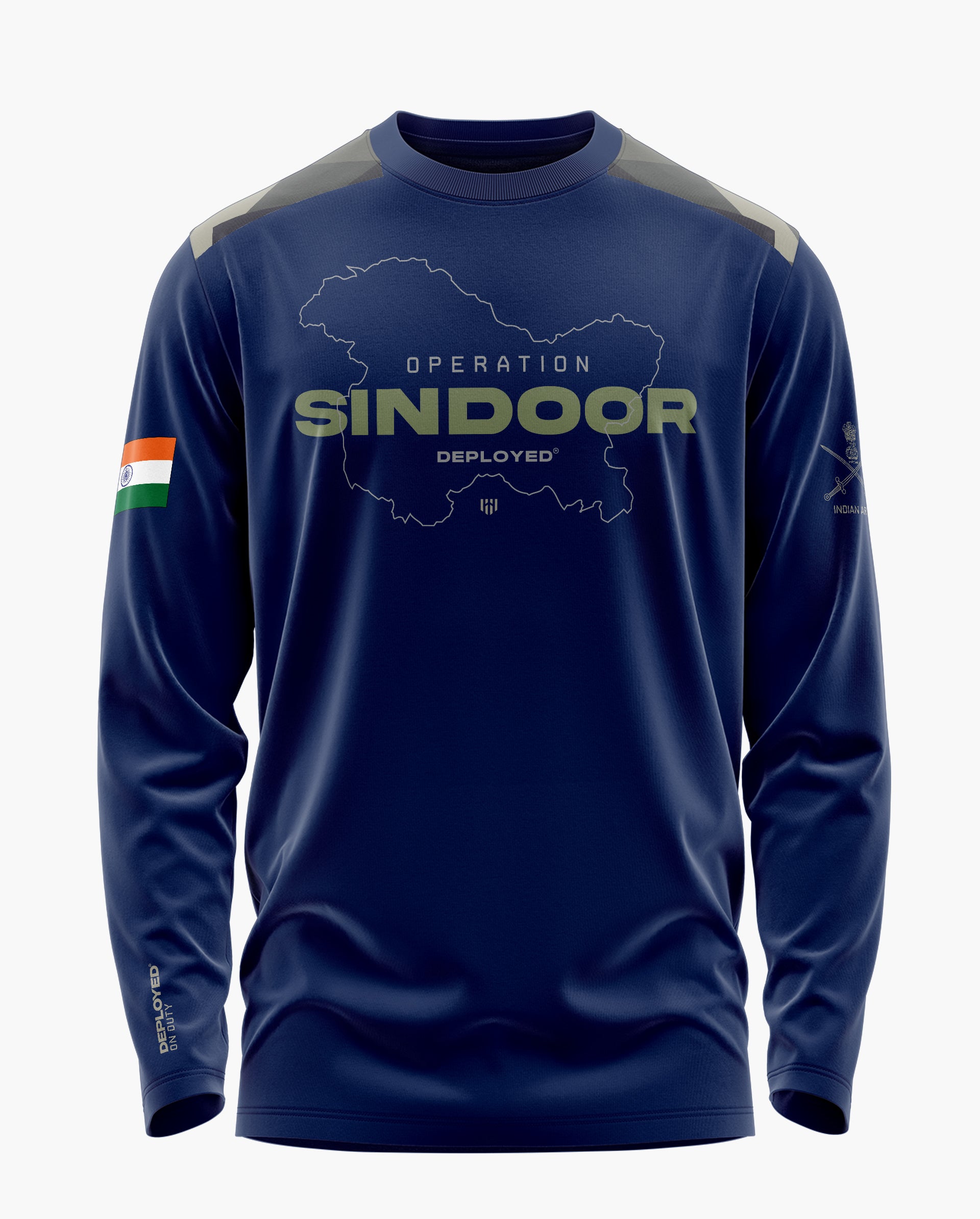 Op Sindoor Camo Signature Luxesoft Cotton Full Sleeve T-Shirt