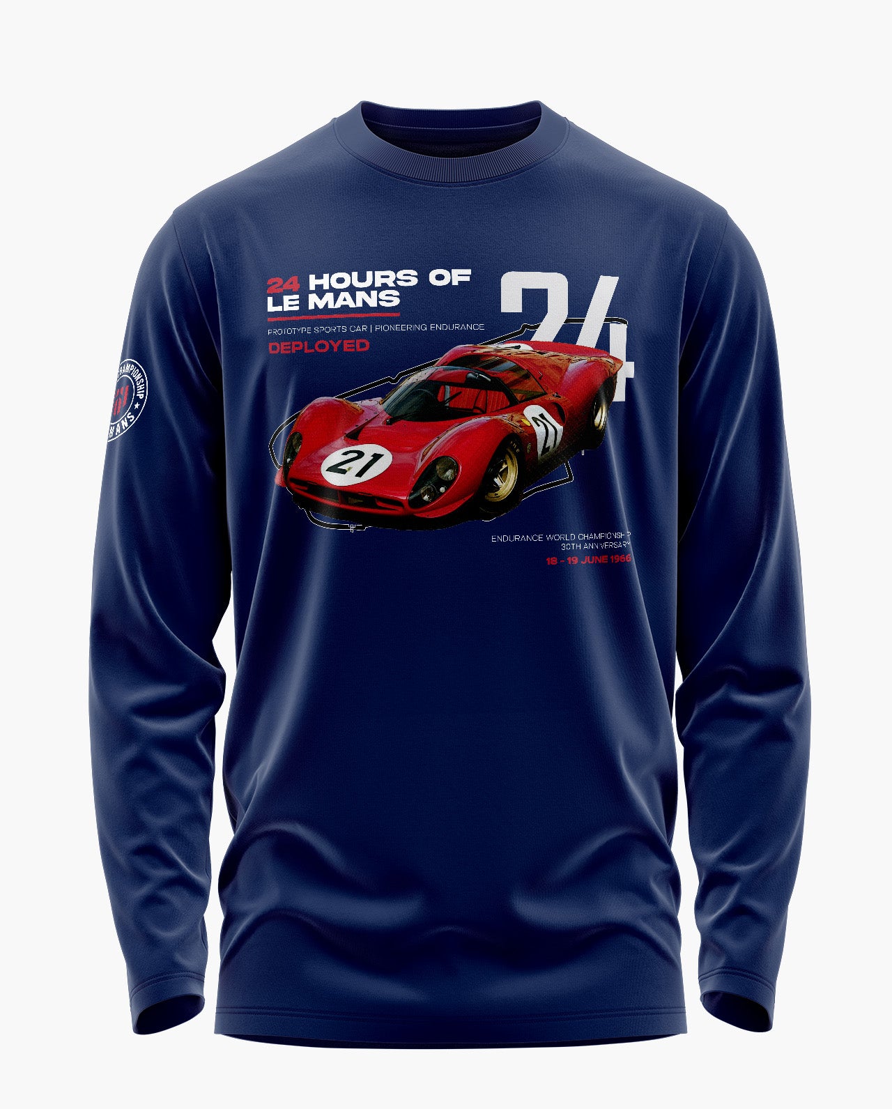 Red Circuit Carnage Signature Luxesoft Cotton Full Sleeve T-Shirt