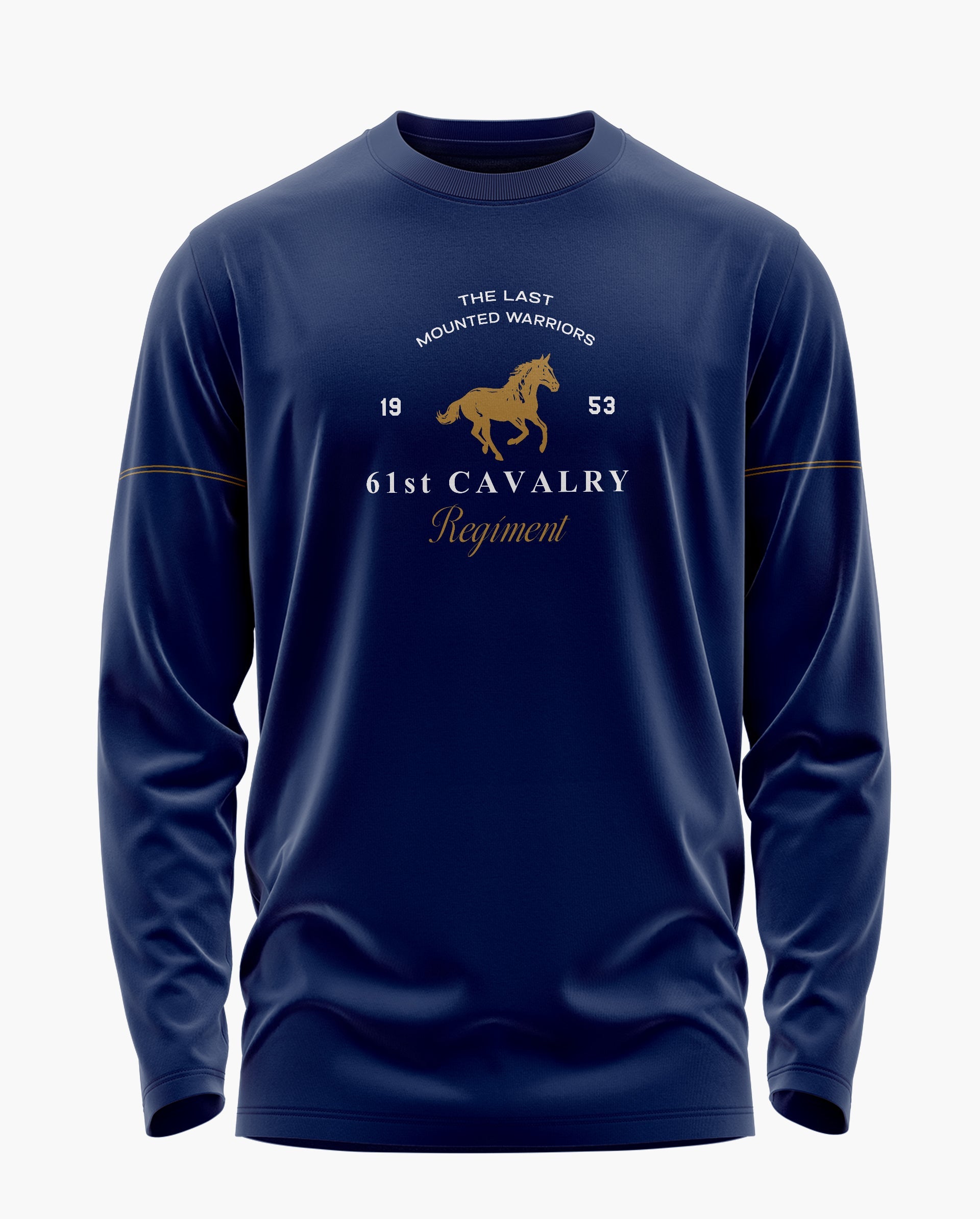 61st Cavalry Regt Signature Luxesoft Cotton Full Sleeve T-Shirt - CS