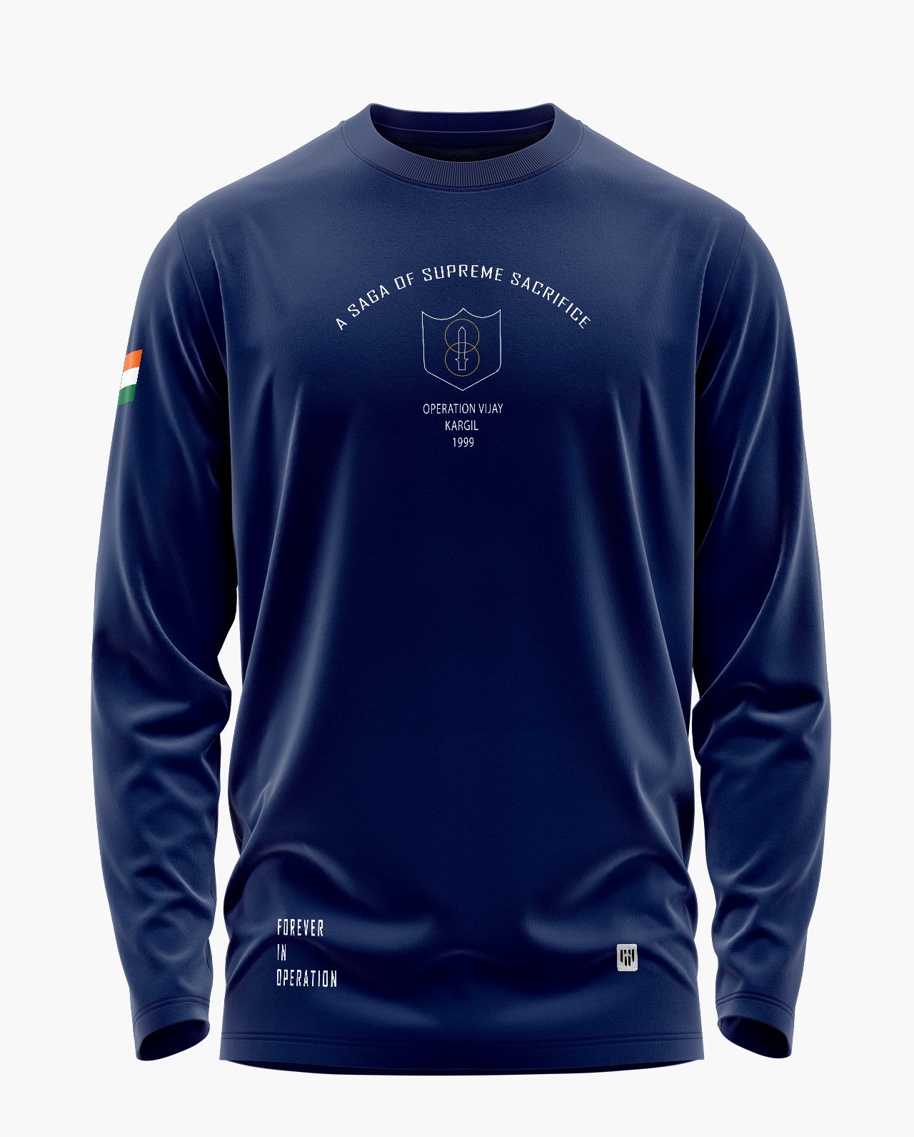 Kargil Homage Signature Luxesoft Cotton Full Sleeve T-Shirt