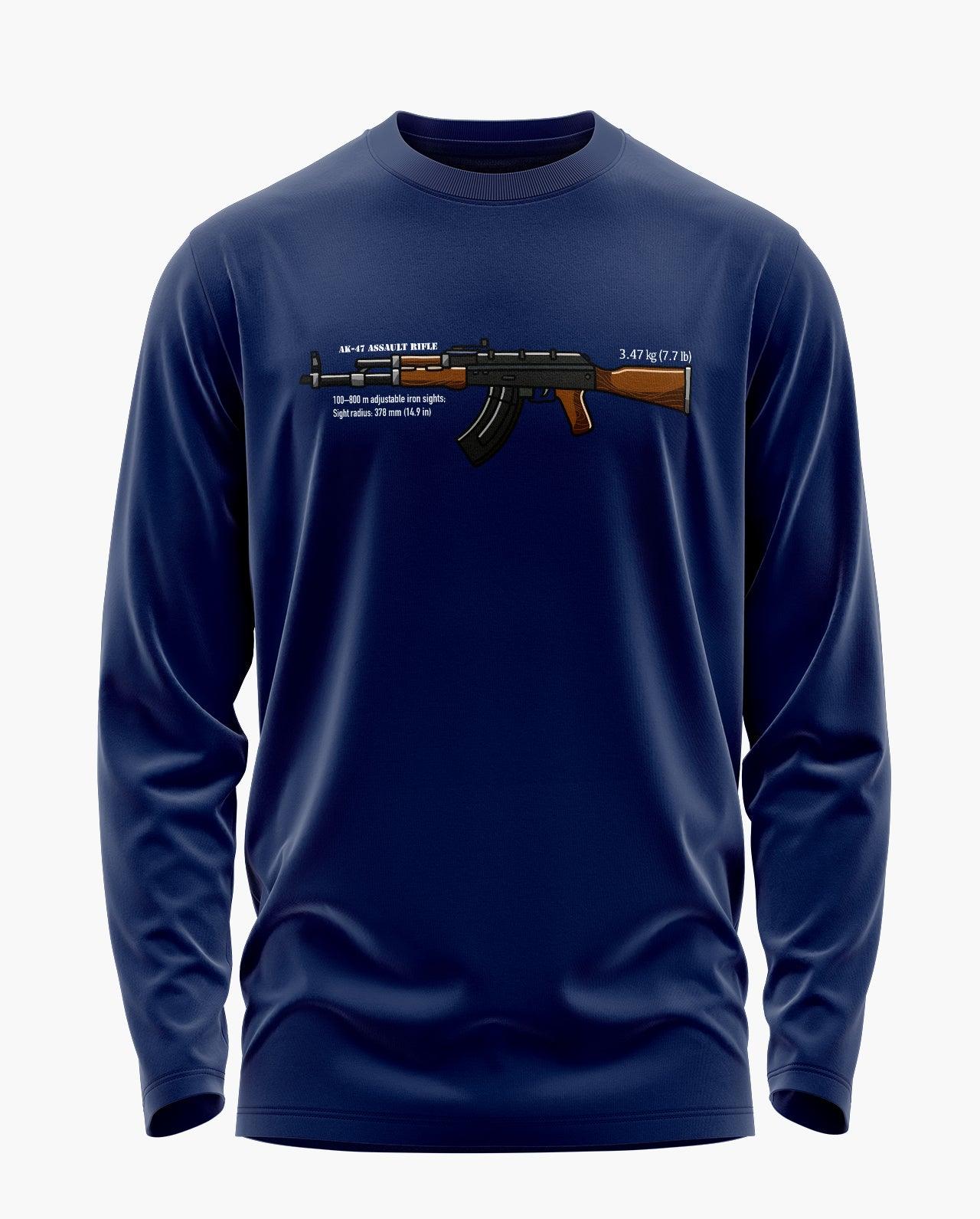 Ak-47 Army Signature Luxesoft Cotton Full Sleeve T-Shirt - CS