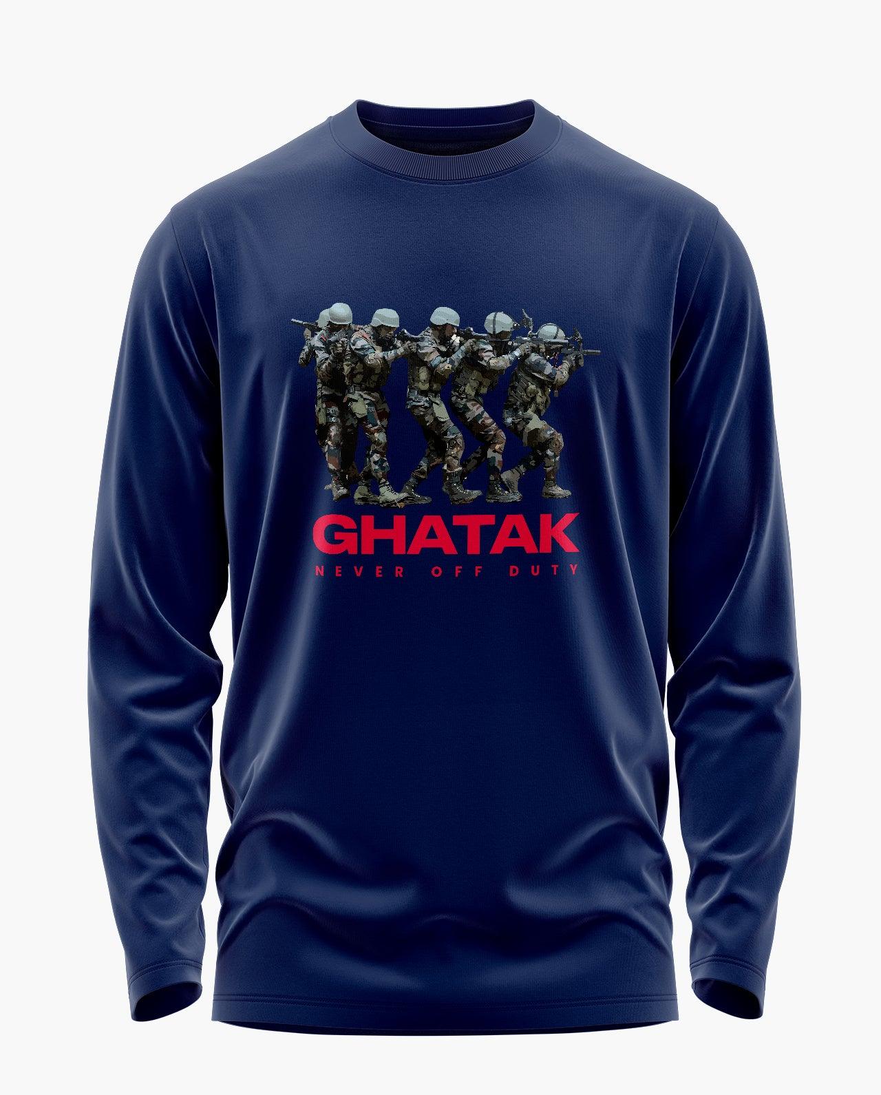 [CS] Ghatak - Never Off Duty Signature Luxesoft Cotton Full Sleeve T-Shirt
