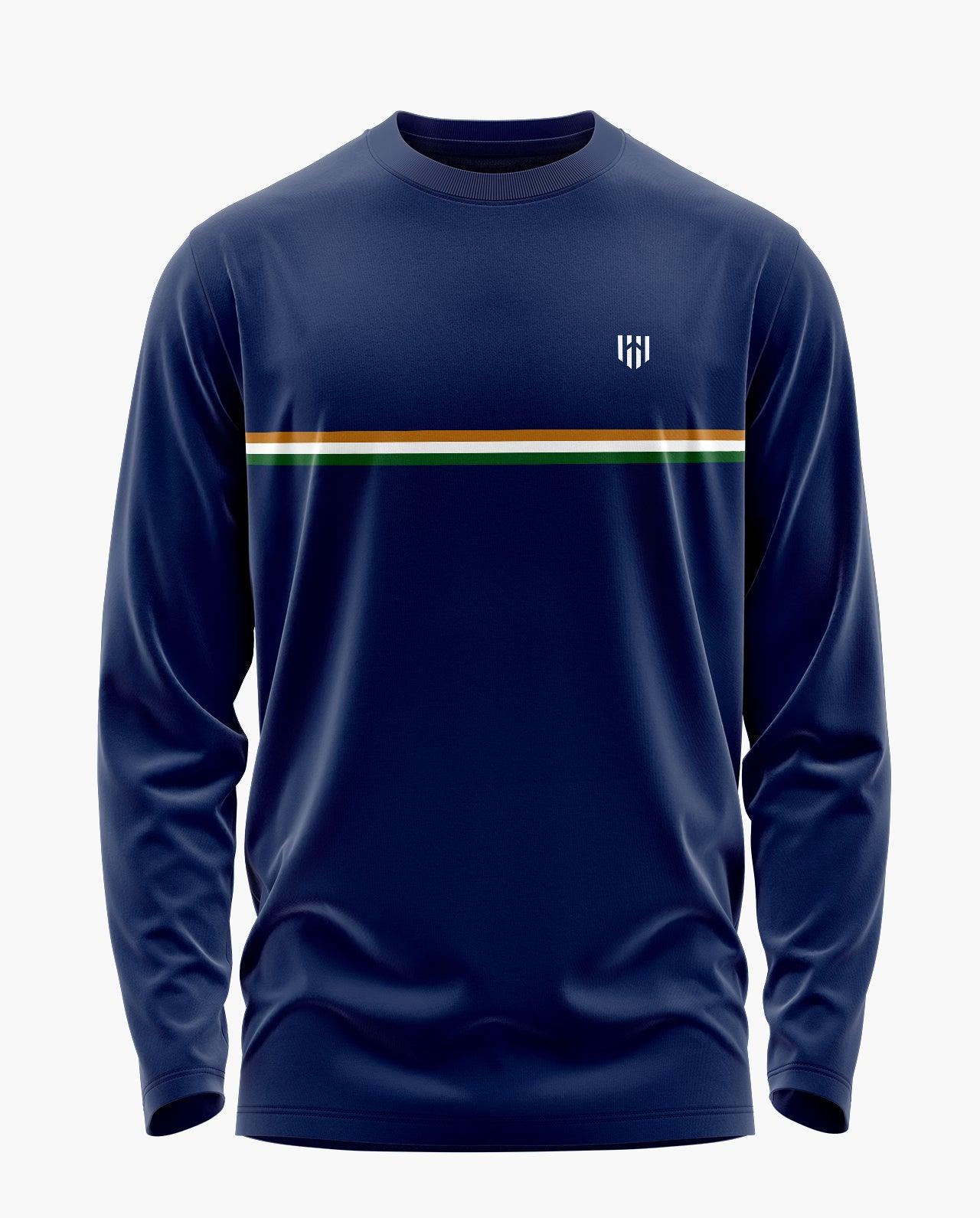[CS] Deployed India Stripe Signature Luxesoft Cotton Full Sleeve T-Shirt